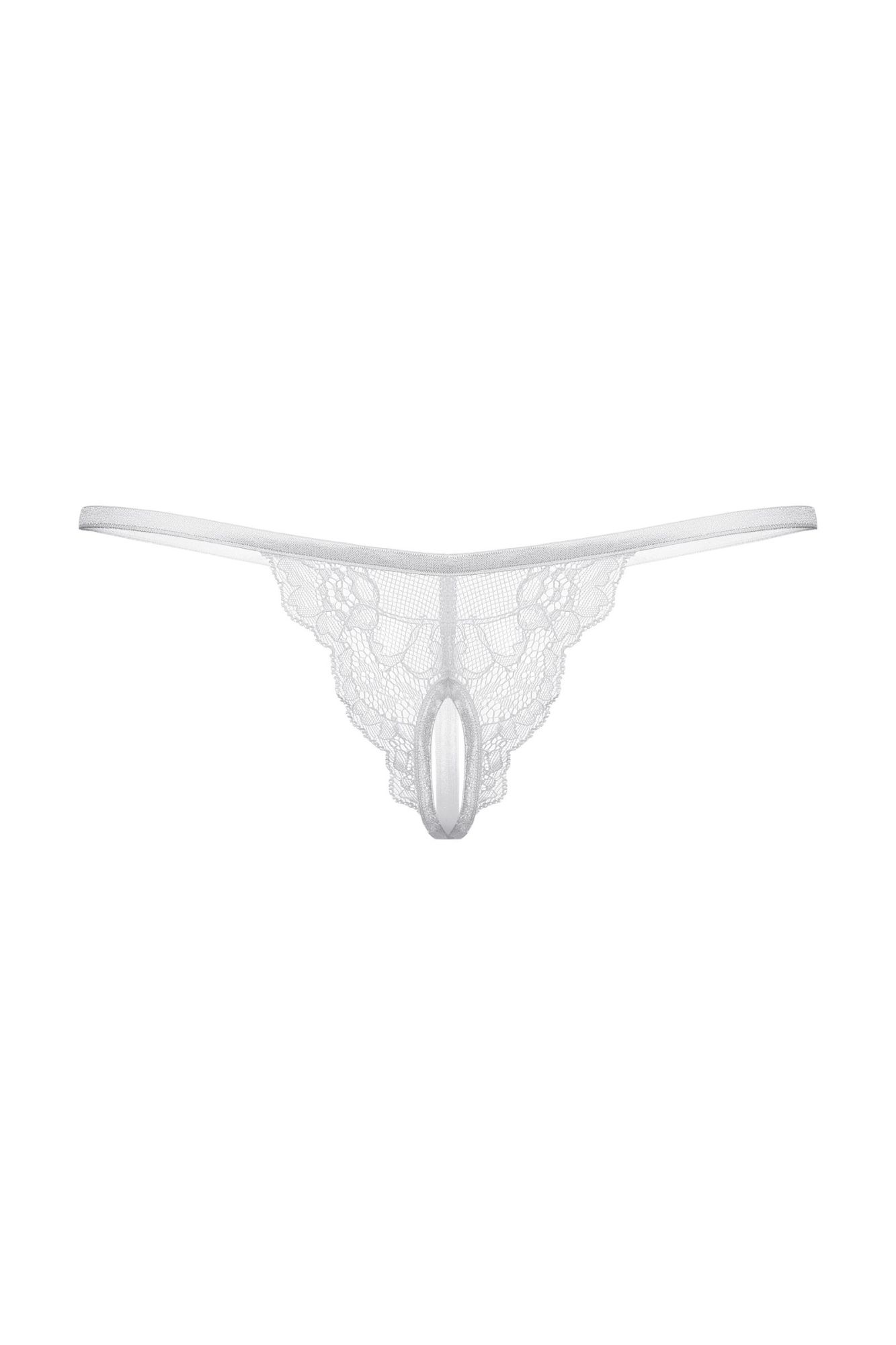 Эротическое стринги кружевные открытые softline collection, белый, s/l в Симферополе