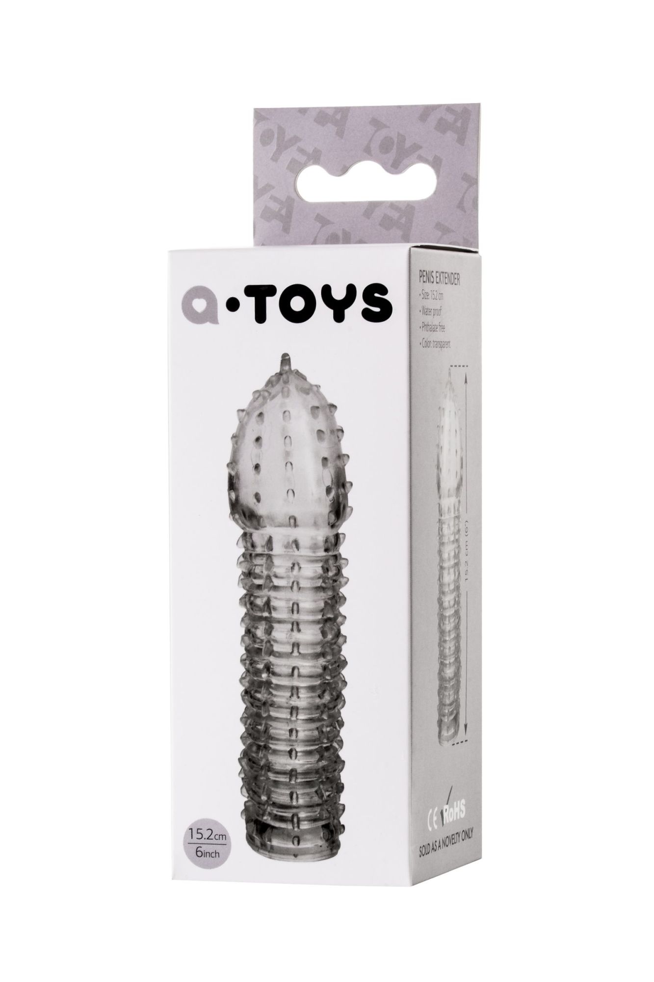 насадка на пенис toyfa  a-toys boyn, tpr, прозрачный, 15,2 см в Симферополе