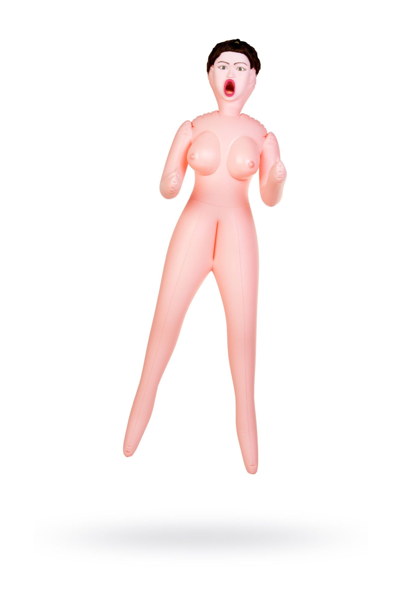 кукла надувная dolls-x by toyfa violet, брюнетка, с тремя отверстиями, кибер вставка: вагина в Симферополе