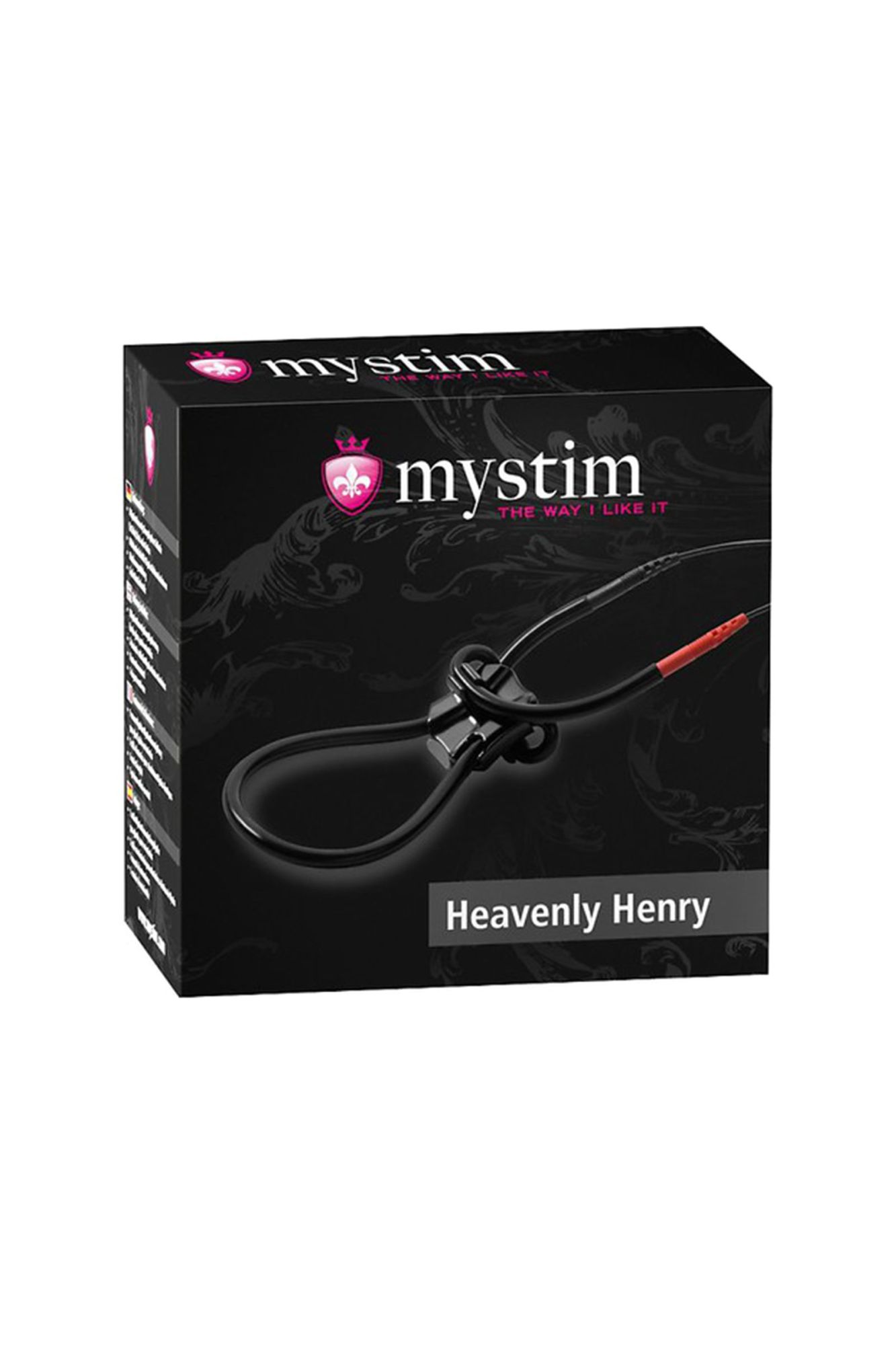 лассо для пениса mystim heavenly henry , электростимуляция, силикон, черный, 36 см в Симферополе