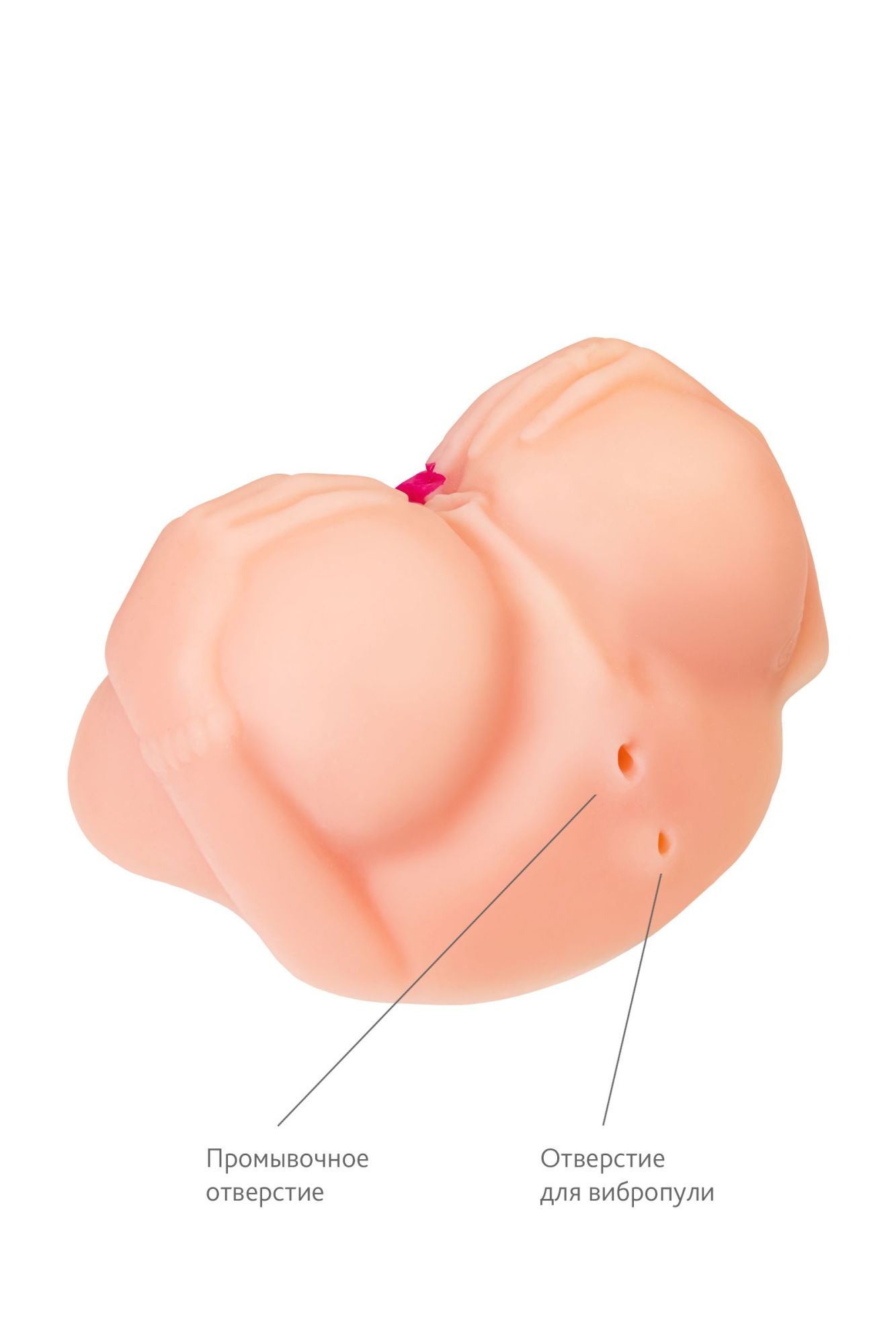 мастурбатор реалистичный toyfa juicy pussy nicole с вибрацией, вагина и анус, tpr, телесный, 19 см в Симферополе