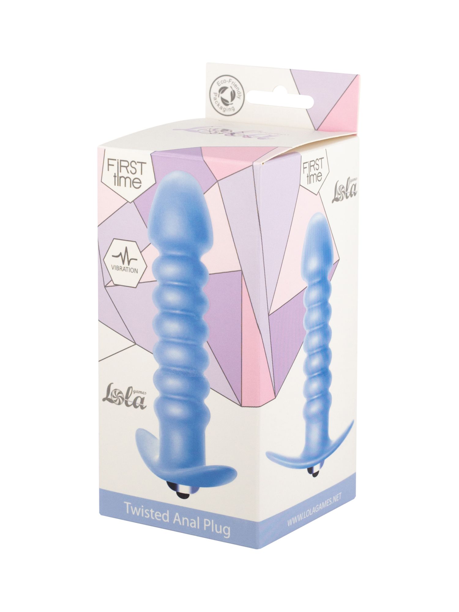 анальная пробка с вибрацией twisted anal plug blue (батарейки ааа) 5007-02lola в Симферополе