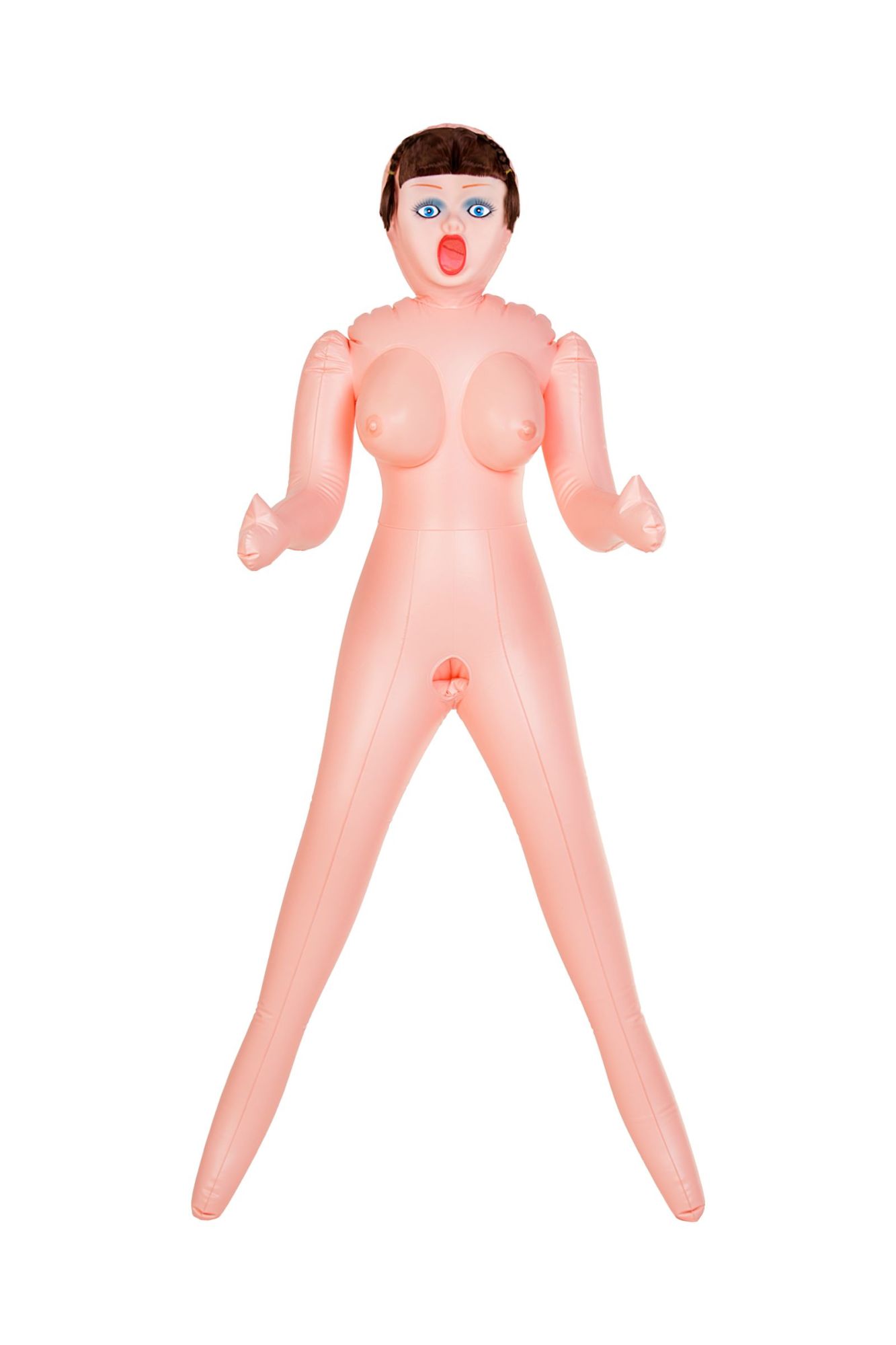 кукла надувная dolls-x by toyfa grace, шатенка, с тремя отверситями, кибер вставка: вагина-анус в Симферополе