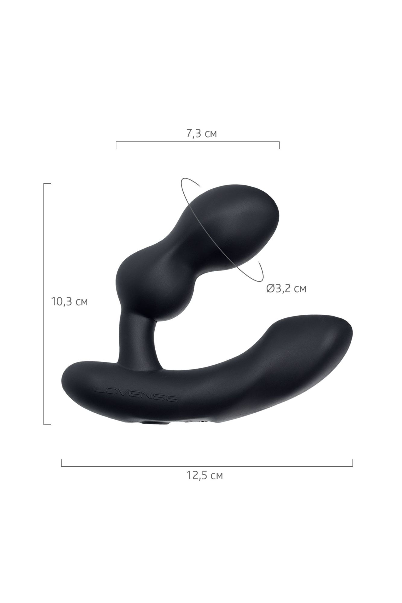 стимулятор простаты lovense edge 2, силикон, черный, 12,4 см в Симферополе