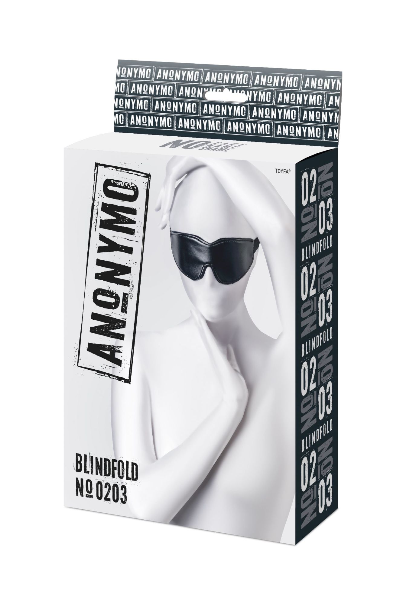 маска anonymo, pu кожа, черная, 26,5 см в Симферополе