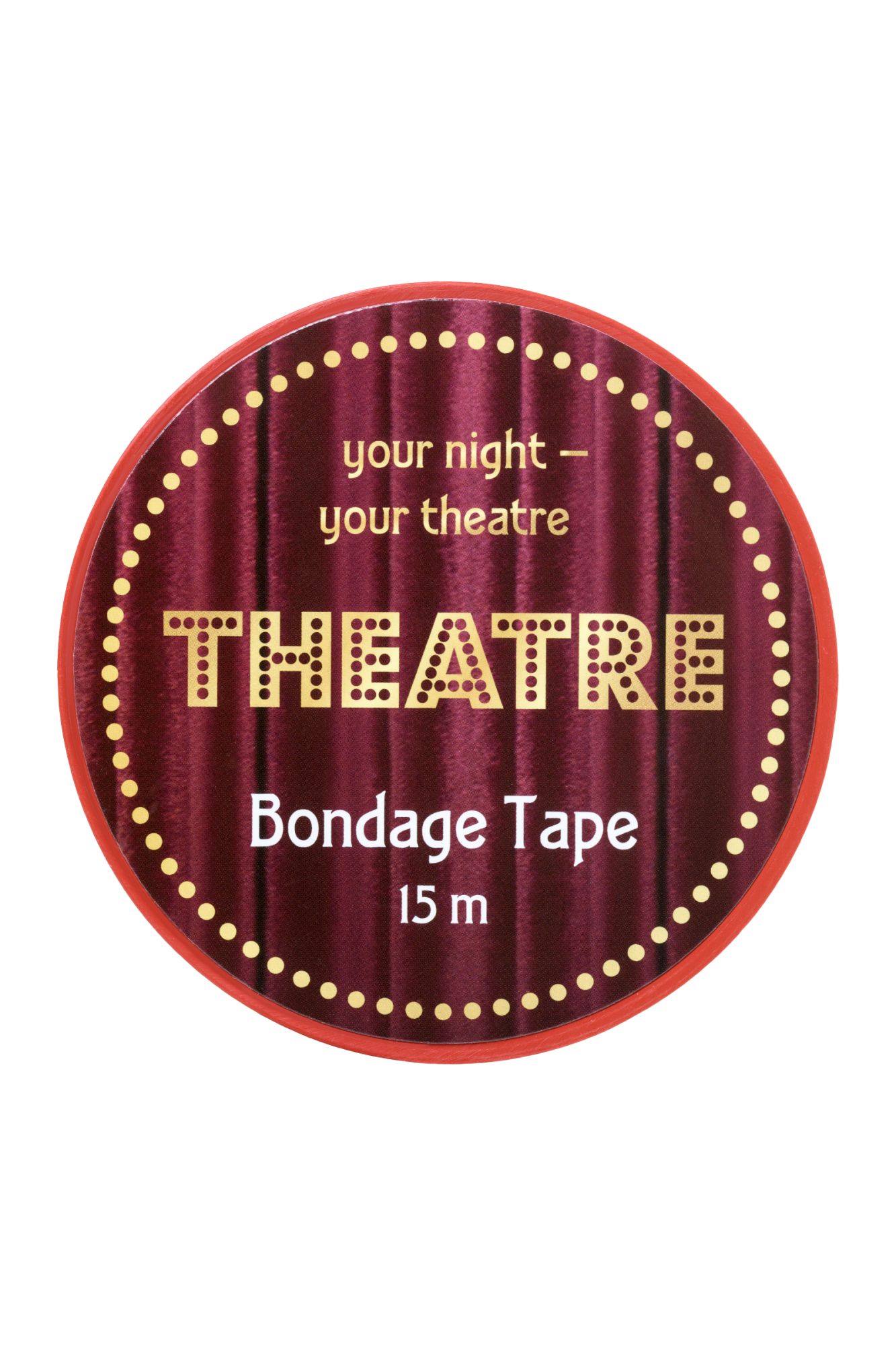 бондажный скотч theatre by toyfa, красный, 15 м. в Симферополе
