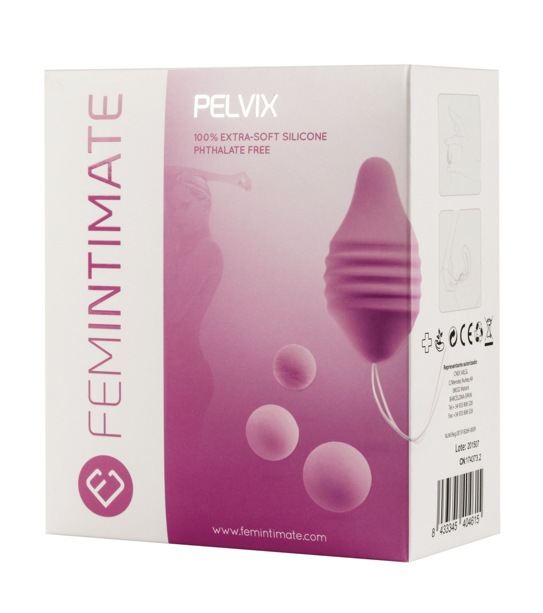 вагинальный тренажер femintimate pelvix, розовый в Симферополе