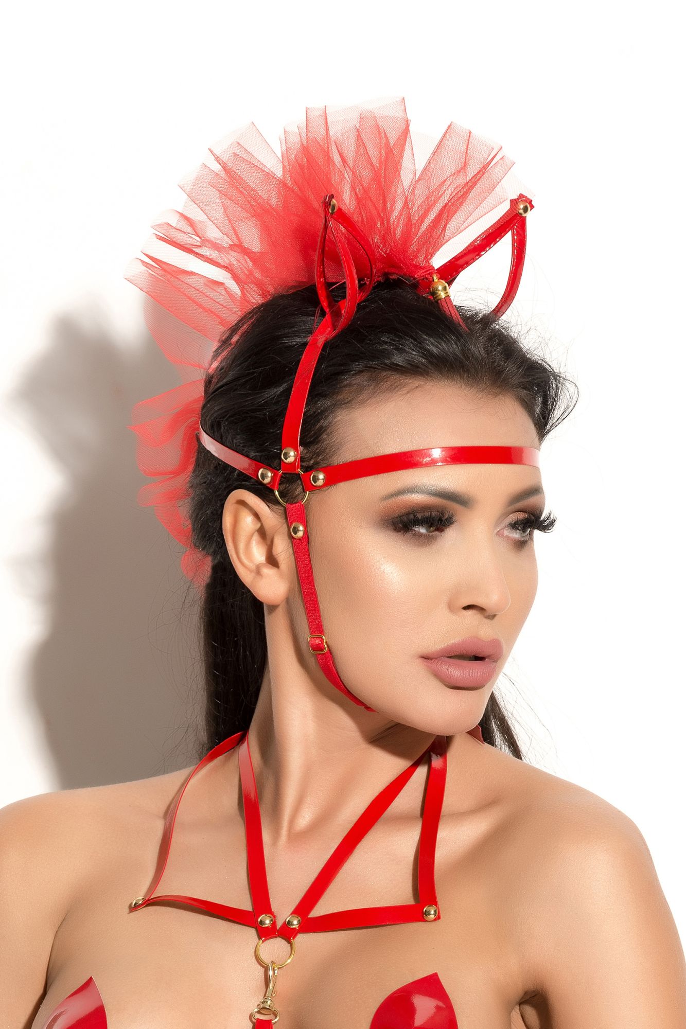 маска с ушками me seduce queen of hearts allure, красная, os в Симферополе