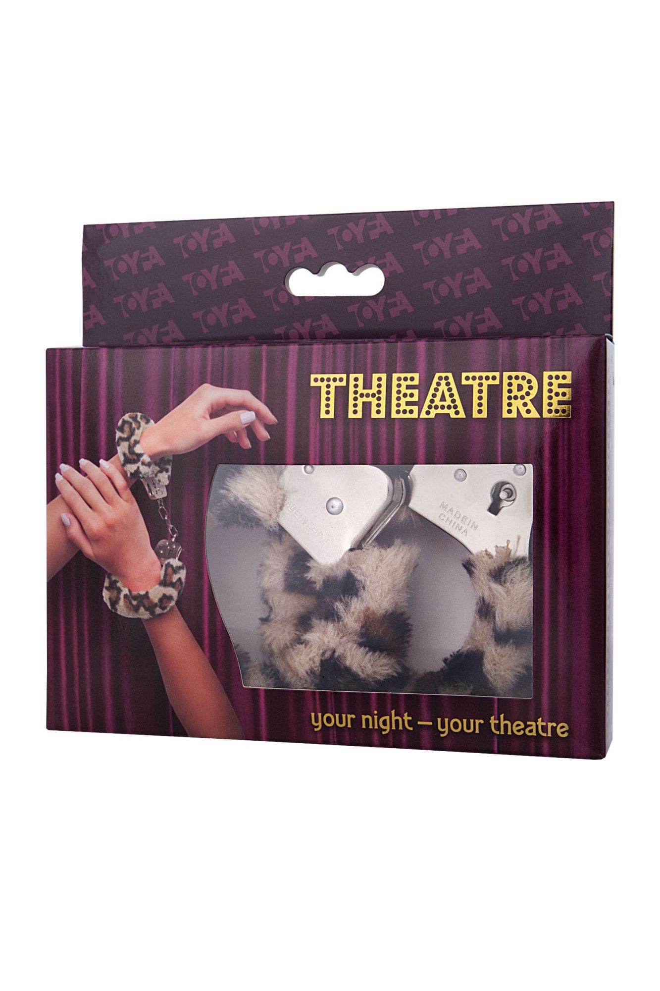 наручники toyfa theatre, меховые, леопардовые, 28 см в Симферополе
