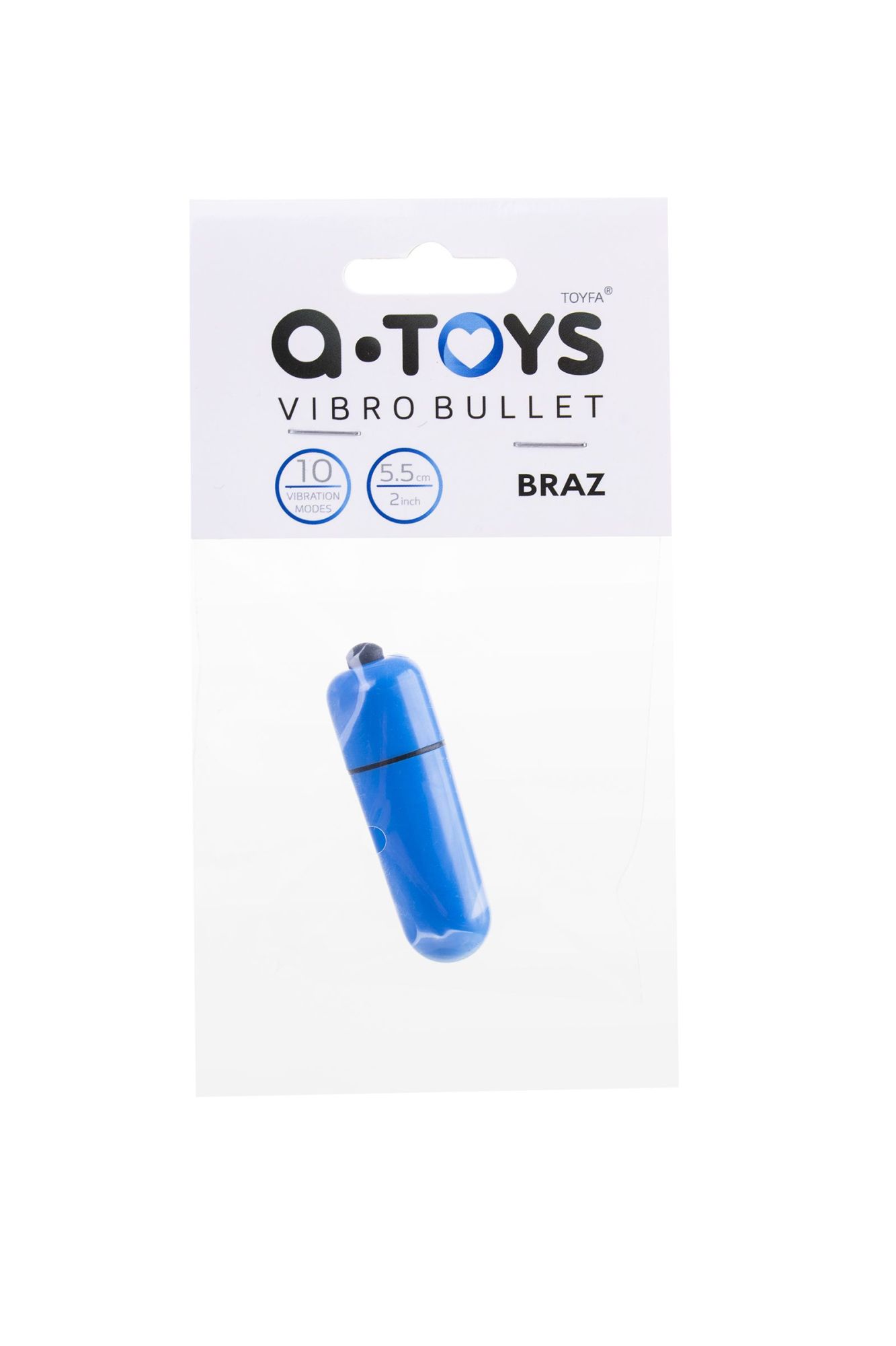 вибропуля a-toys braz, abs пластик, синий, 5,5 см., ø1,7 в Симферополе