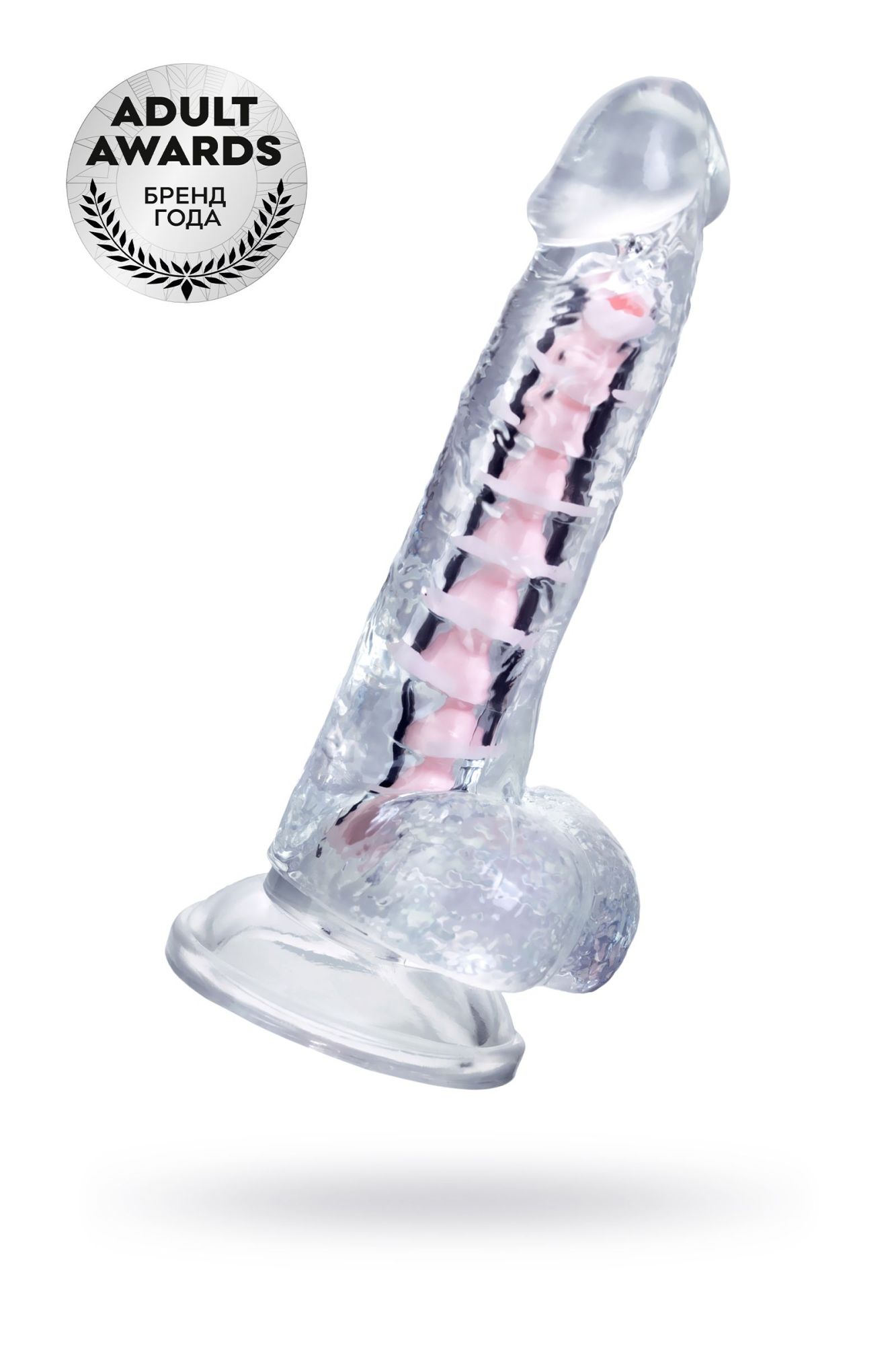 гибкий фаллоимитатор a-toys paret, tpe, прозрачный, 18 см в Симферополе