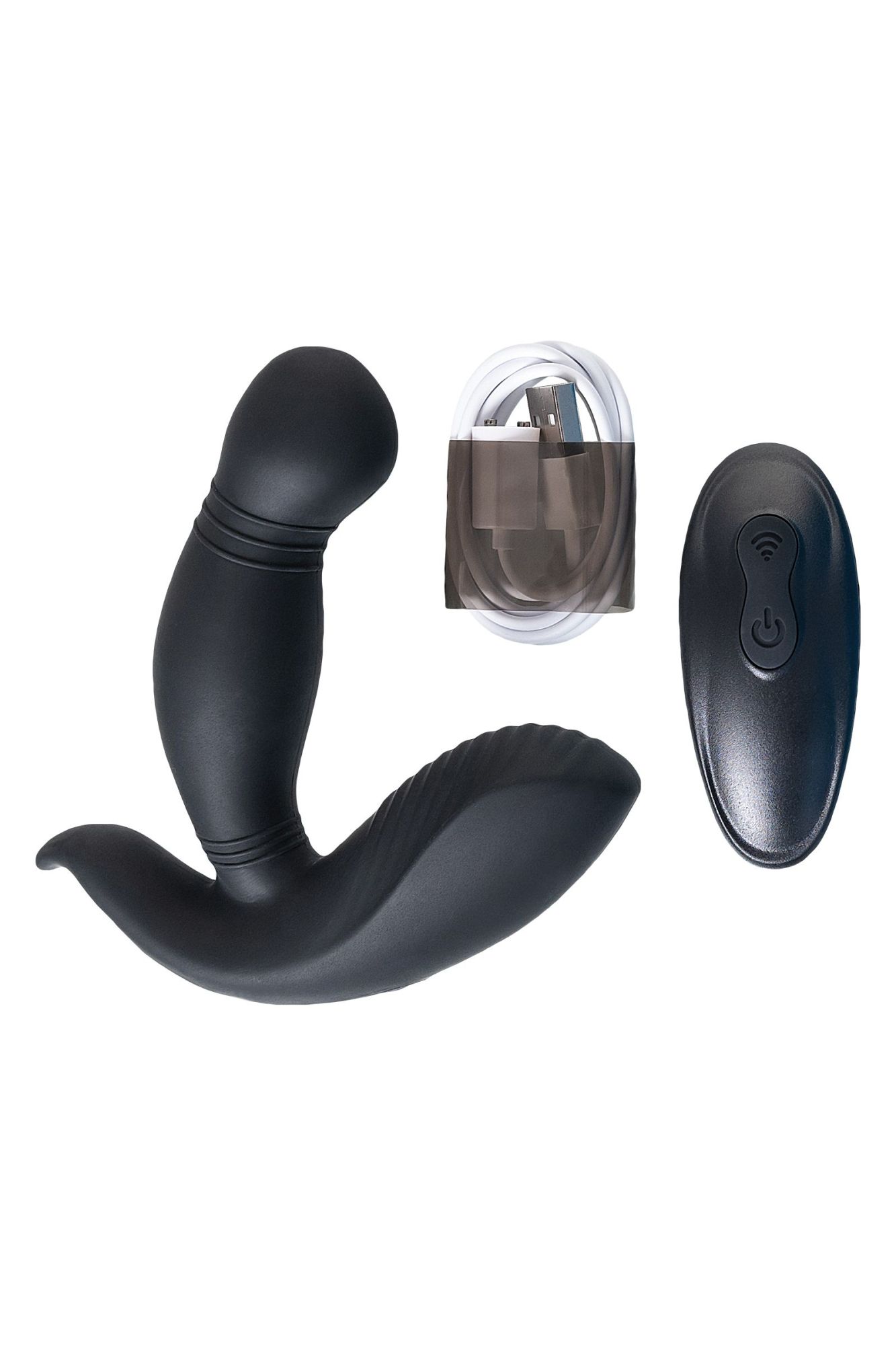 стимулятор простаты pppvibe 9 w motor, силикон, черный, 12 см в Симферополе