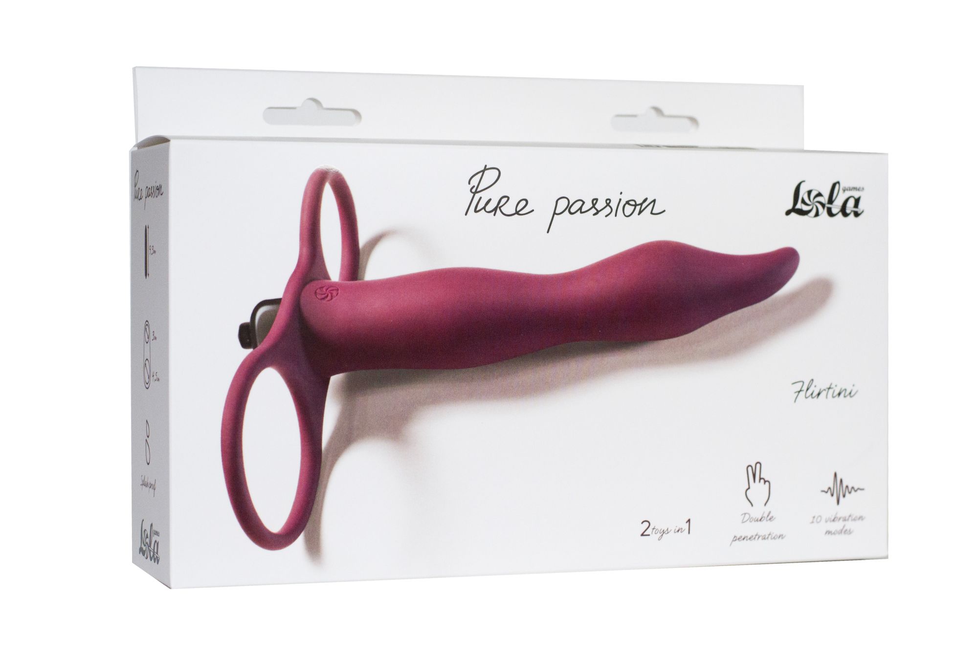 вибронасадка для двойного проникновения pure passion flirtini wine red 1204-02lola в Симферополе