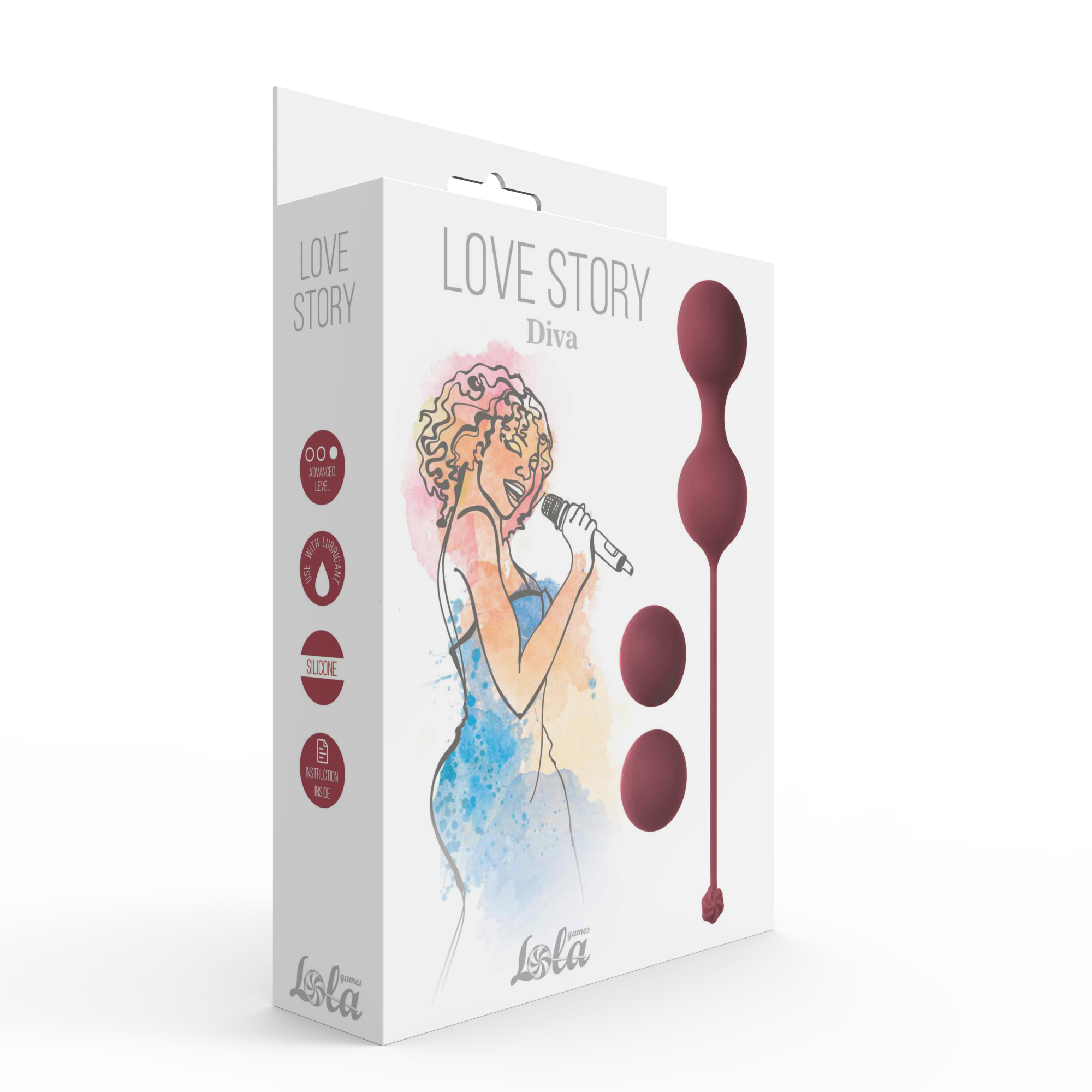 набор вагинальных шариков love story diva wine red 3012-02lola в Симферополе