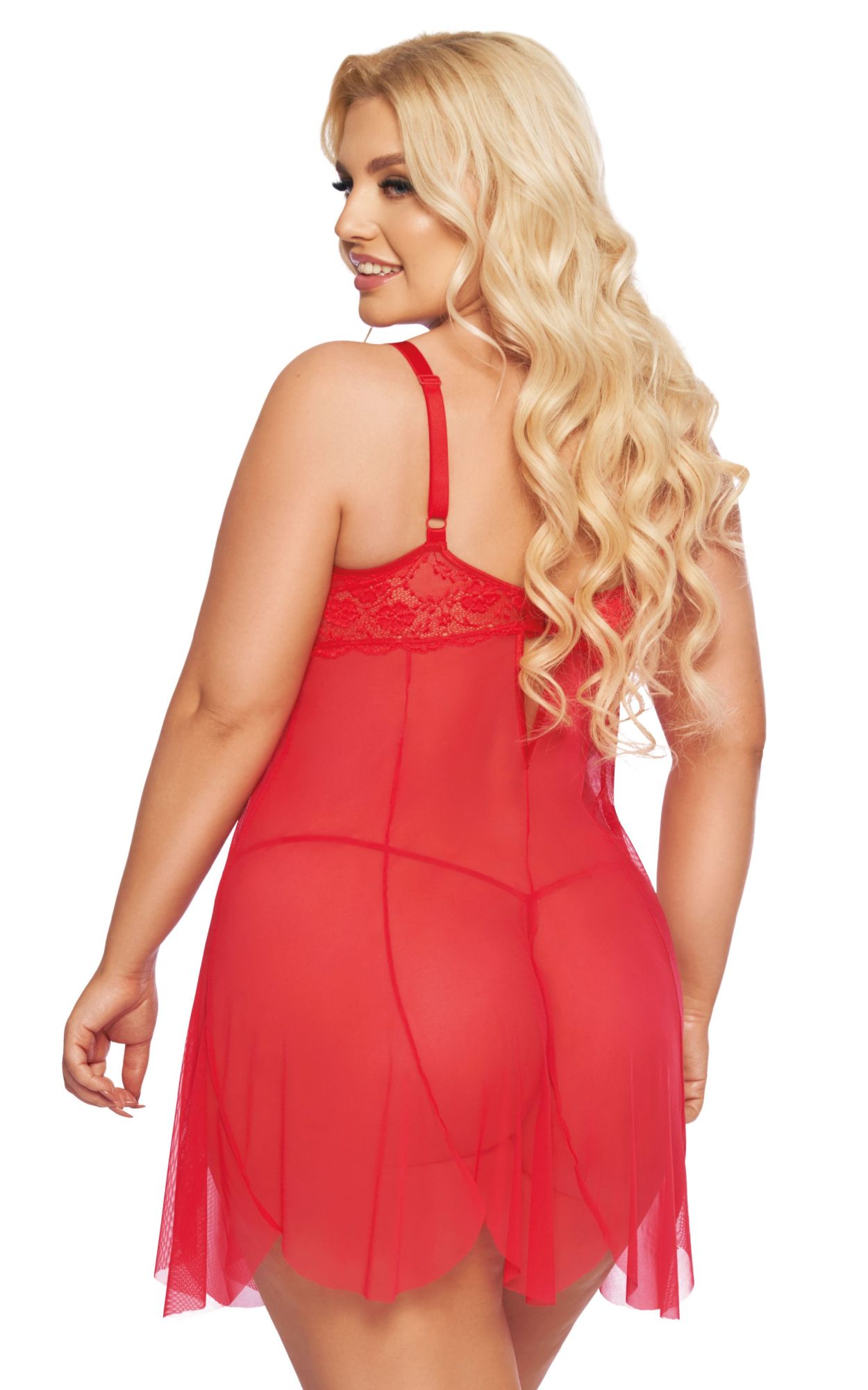 Эротическое ночная сорочка и стринги softline collection carla, красный, xxxl в Симферополе