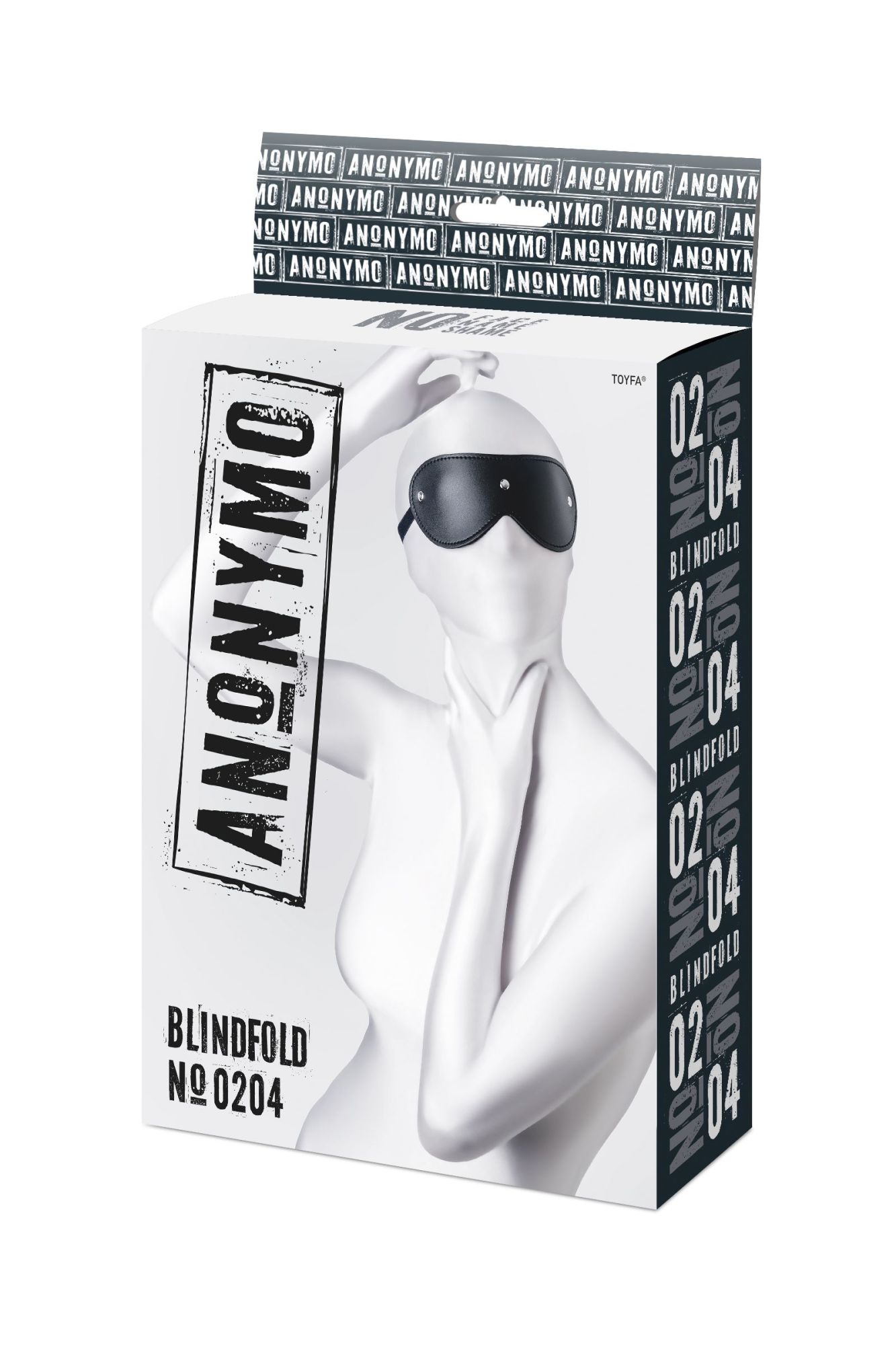 маска anonymo, pu кожа, черная, 24 см в Симферополе