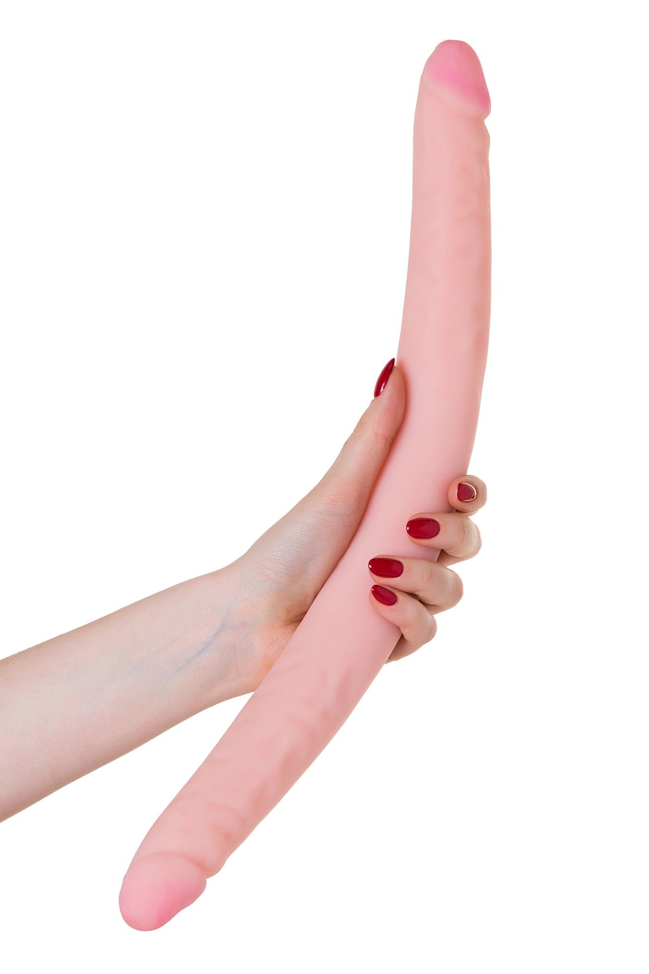 двусторонний фаллоимитатор lovetoy lesbi touch, телесный, 43 см в Симферополе