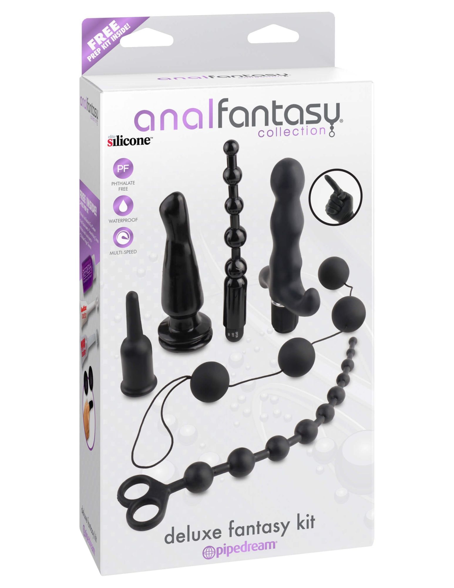 набор анальных игрушек pipedream deluxe fantasy kit, черный в Симферополе