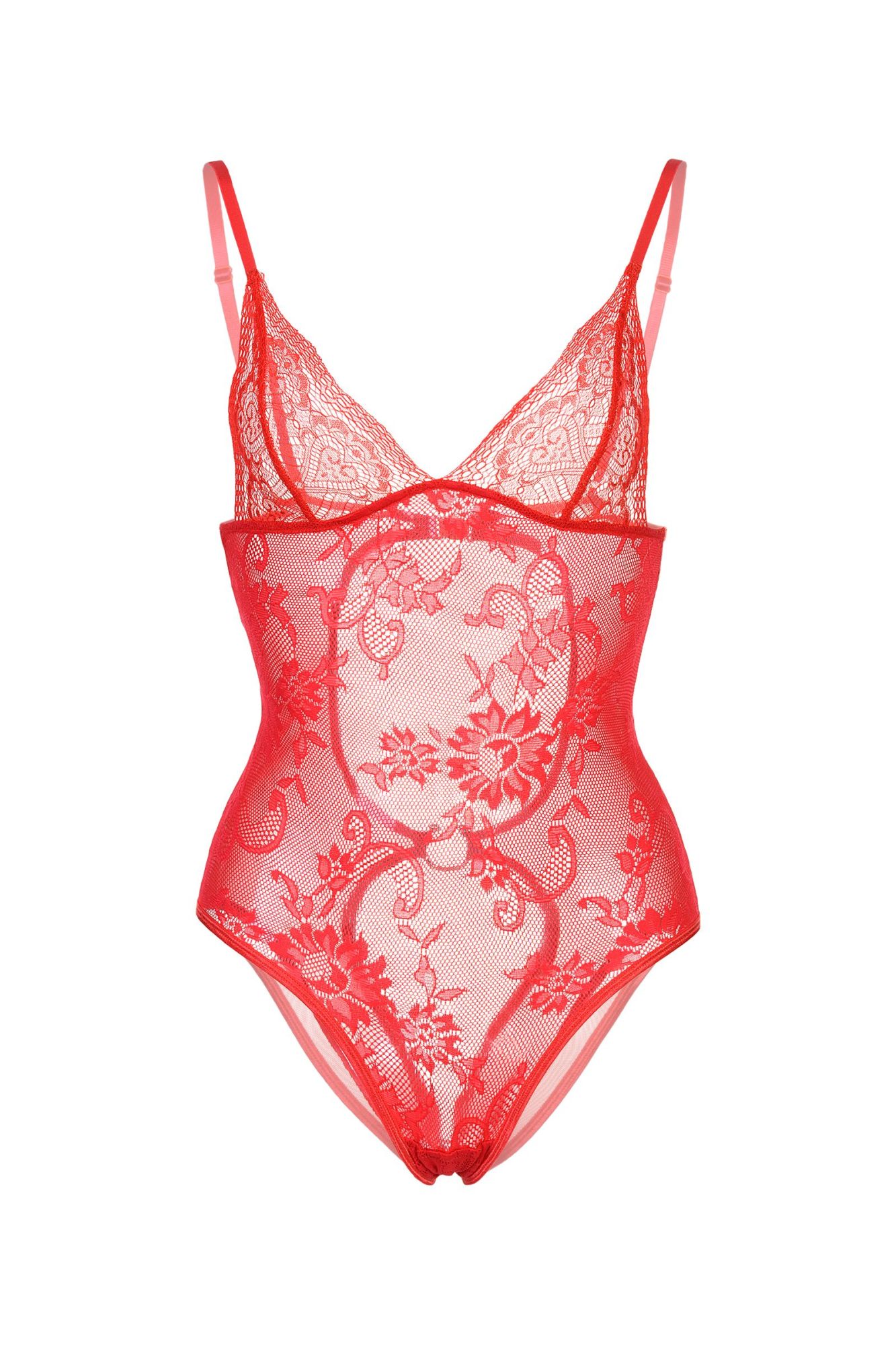 Эротическое боди candy girl c интимным доступом, красное, os в Симферополе