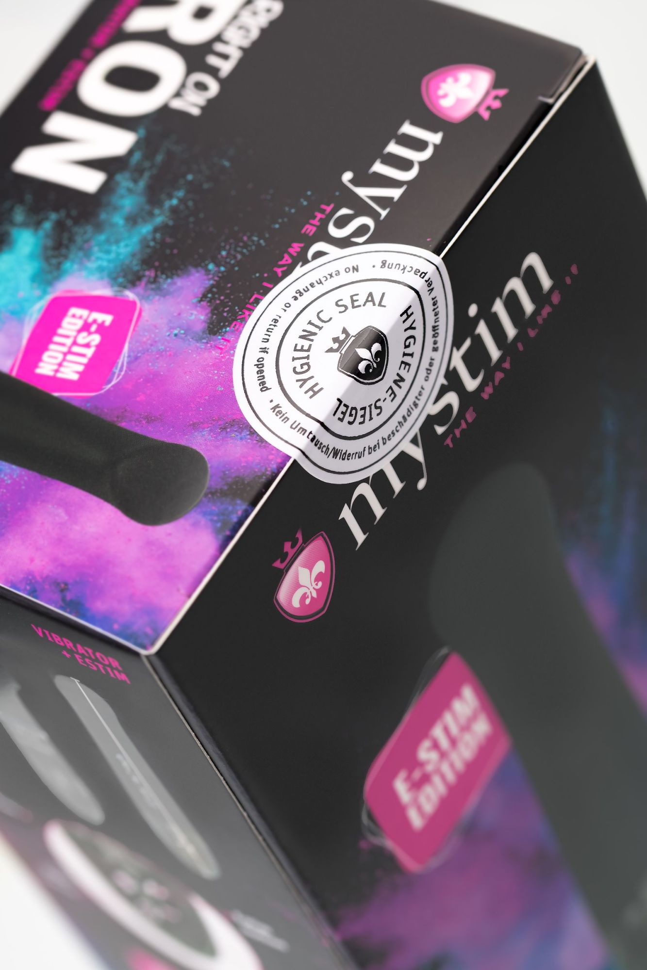 вибратор mystim right on ron с электростимуляцией,силикон, черный, 16,5 см в Симферополе