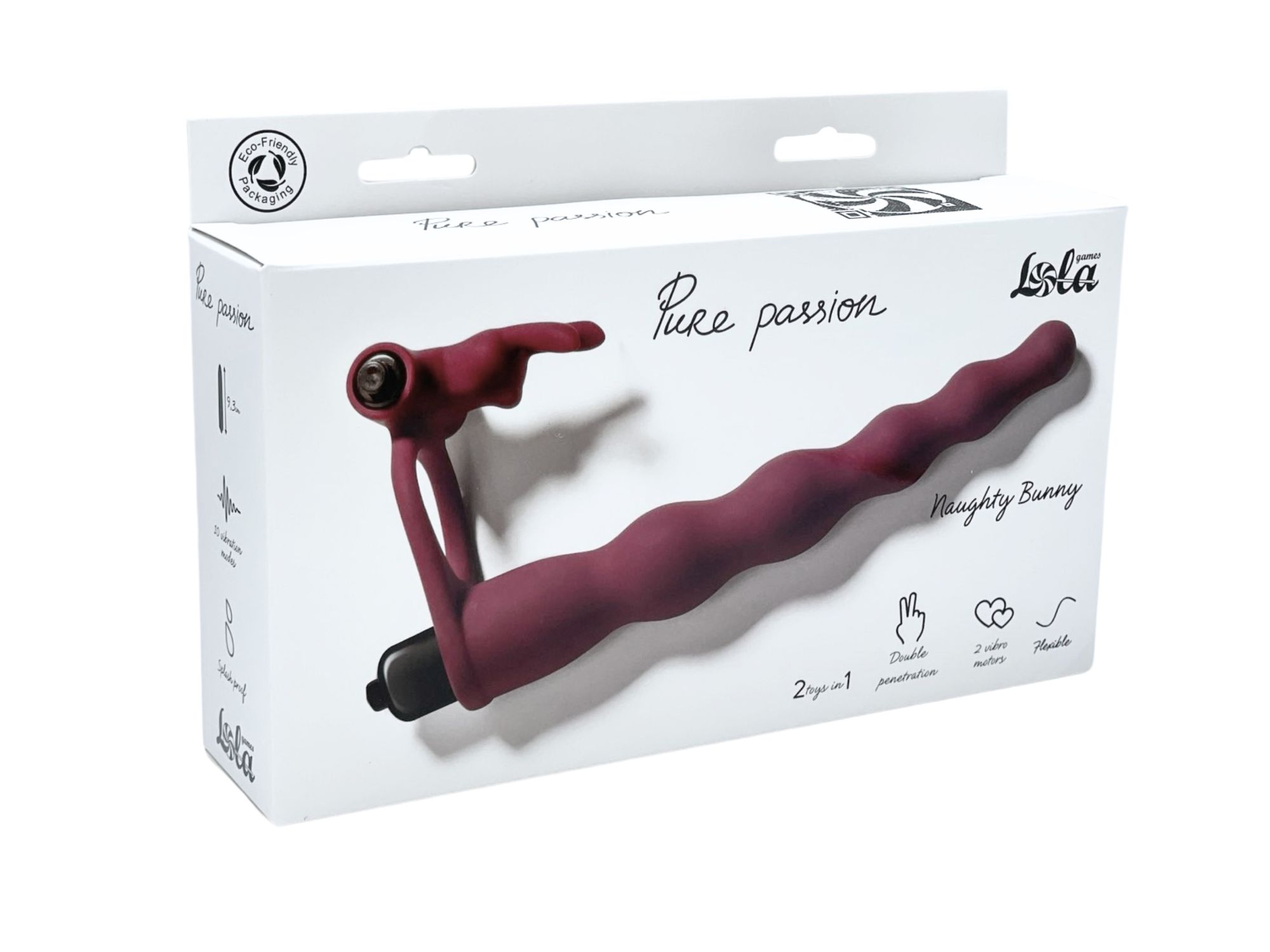 вибронасадка для двойного проникновения pure passion bunny wine red 1202-02lola в Симферополе
