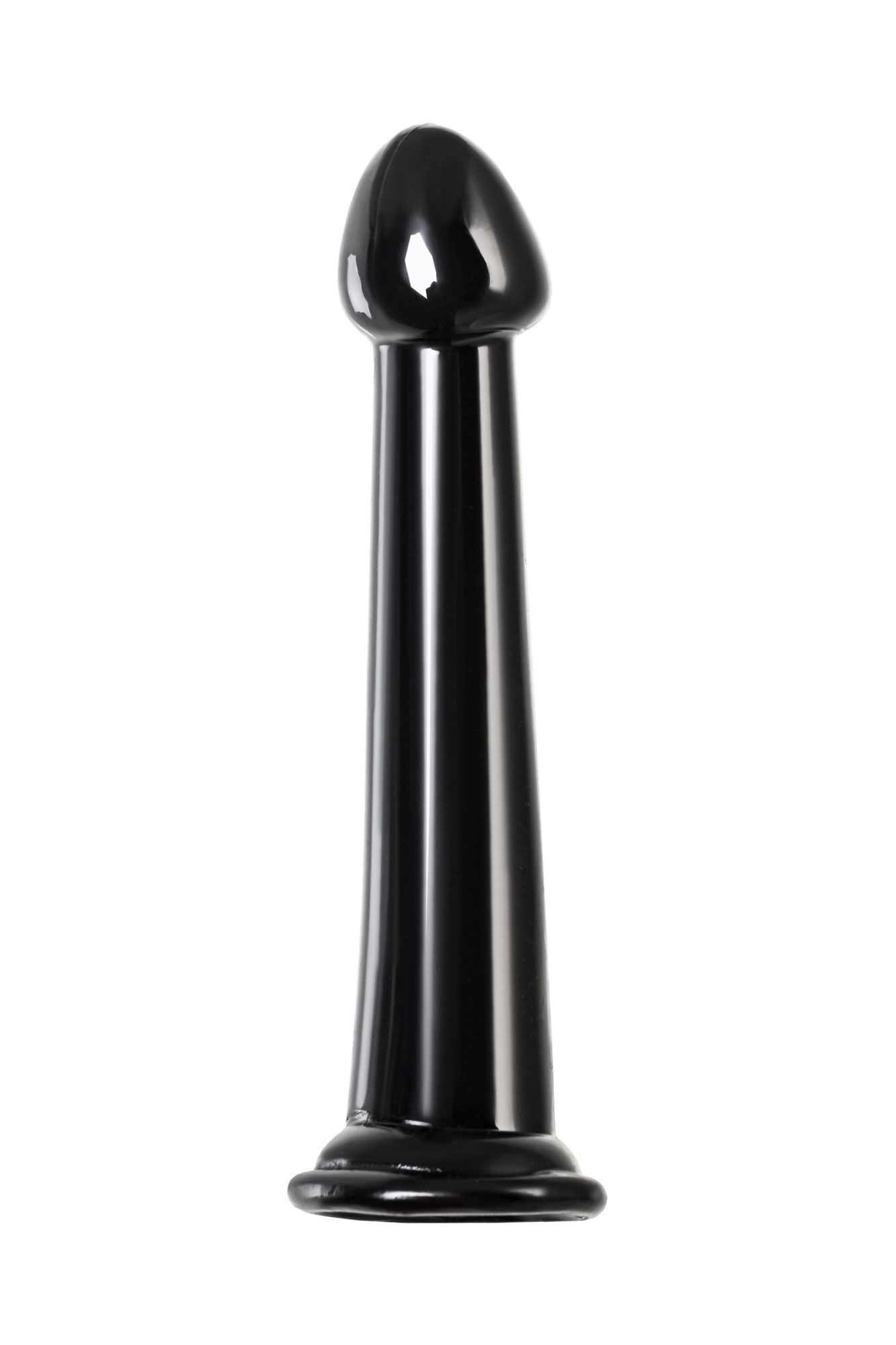 нереалистичный фаллоимитатор jelly dildo m toyfa basic, tpe, чёрный, 18 см в Симферополе
