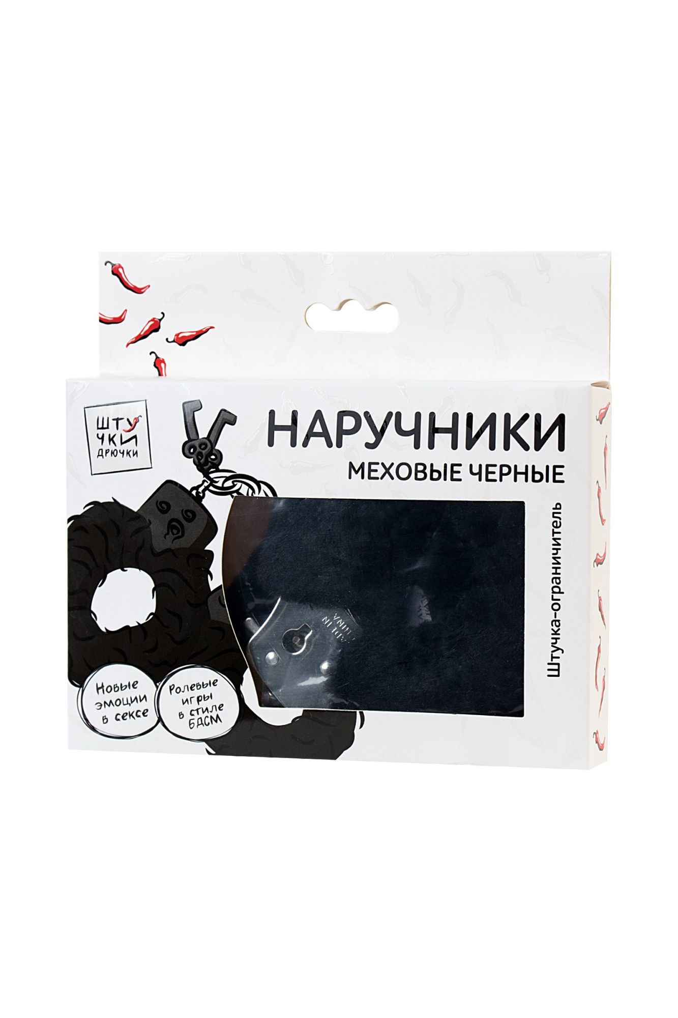 наручники штучки-дрючки, меховые, черные в Симферополе