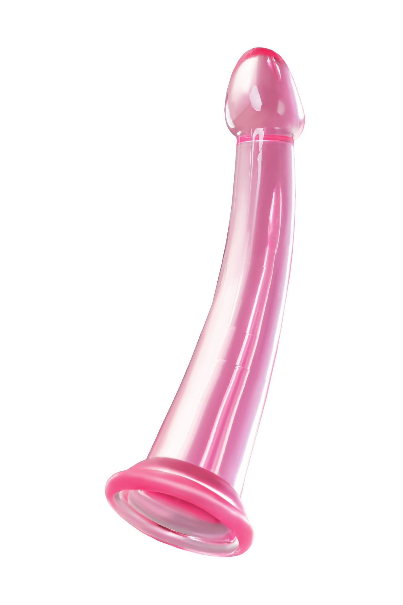 нереалистичный фаллоимитатор jelly dildo l toyfa basic, tpe, розовый, 20 см в Симферополе