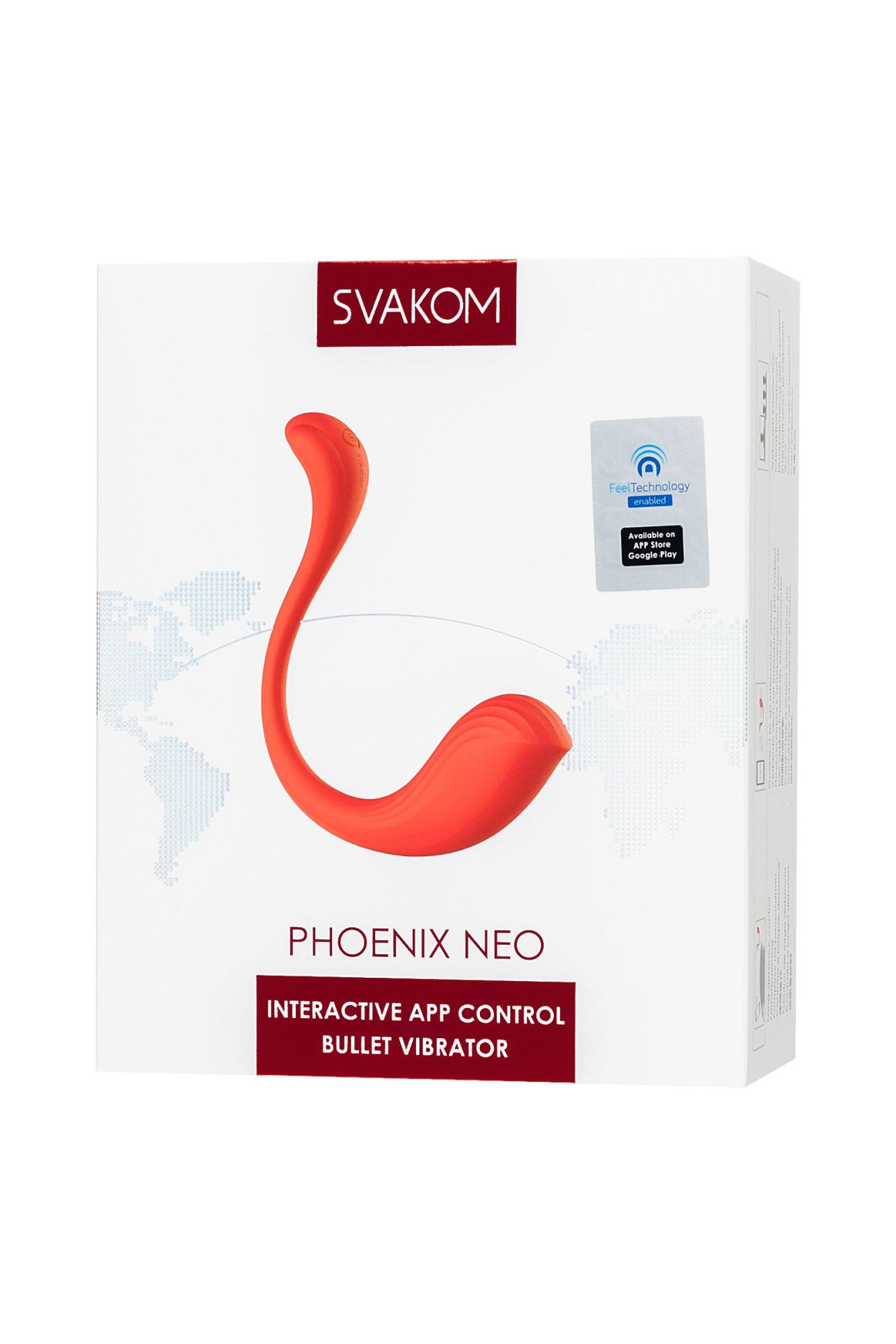 интерактивный вибромассажер svakom phoenix neo, силикон, красный в Симферополе