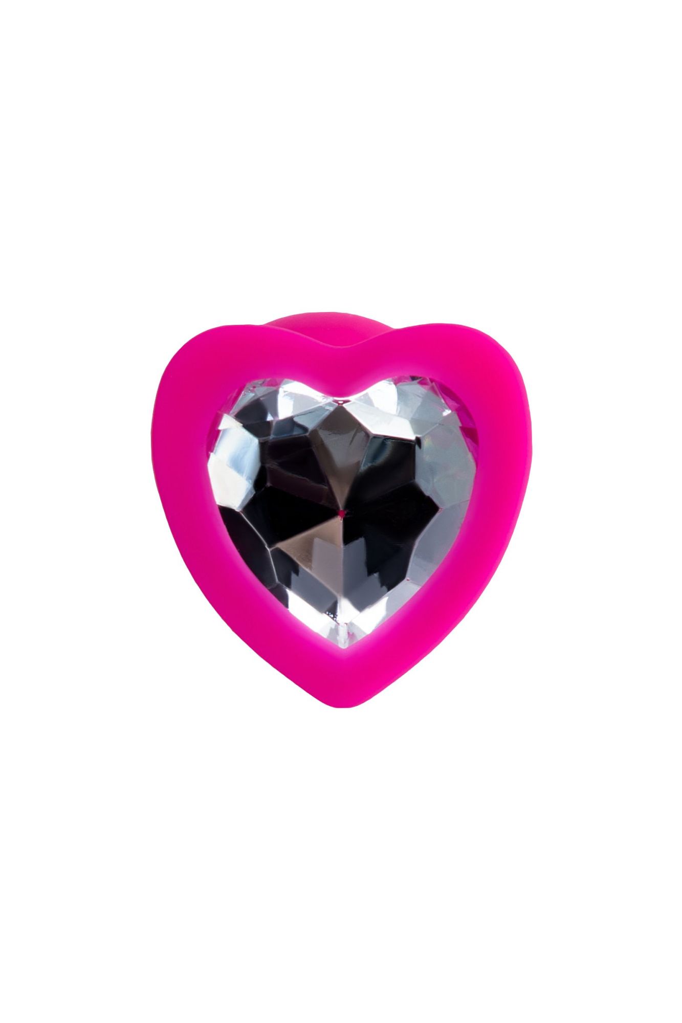 анальная втулка todo by toyfa diamond heart, силикон, розовая, 7 см, ø 2 см, 18 г в Симферополе