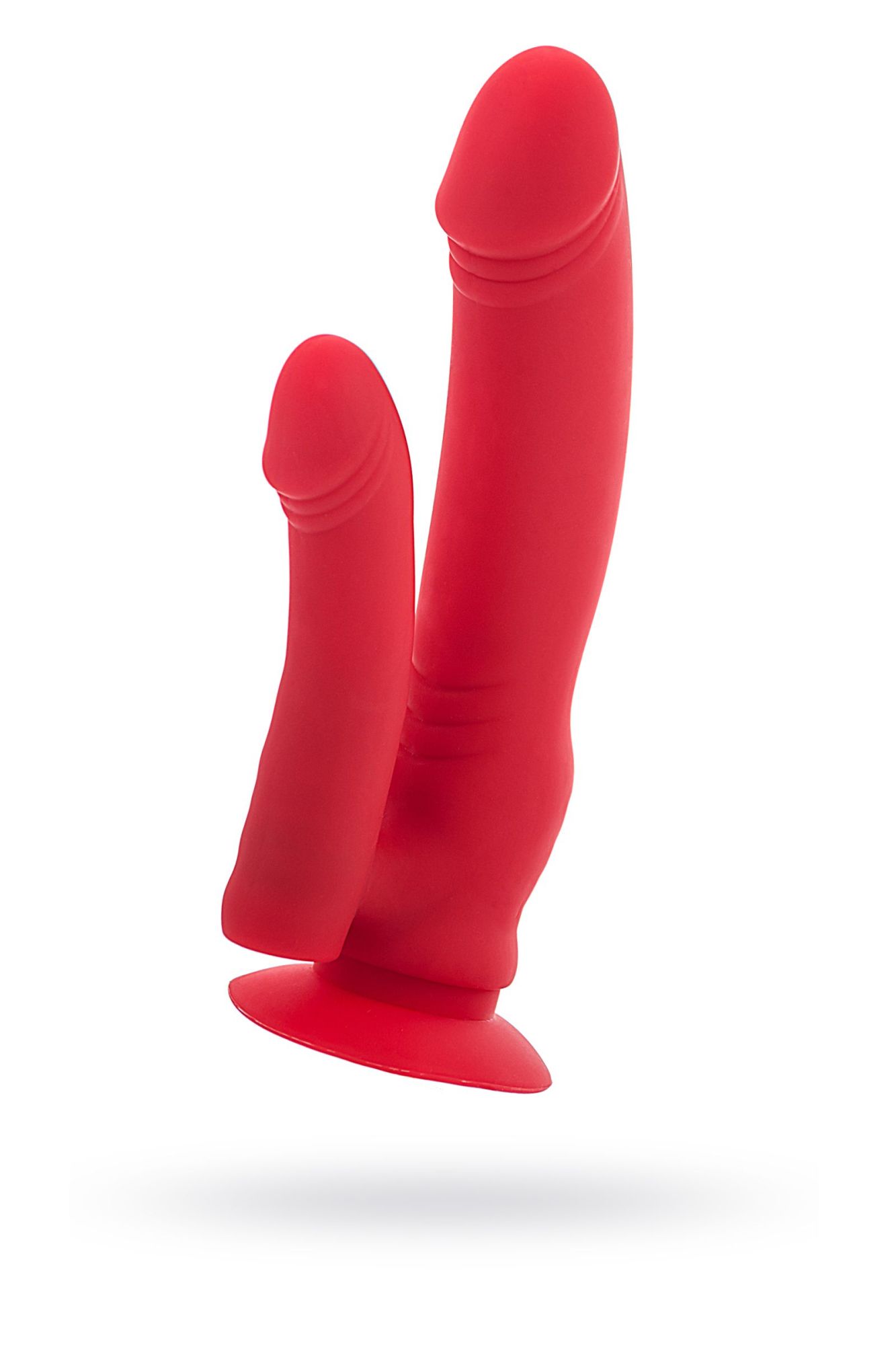 анально-вагинальный вибратор black & red by toyfa, силикон, красный, 19,5 см в Симферополе