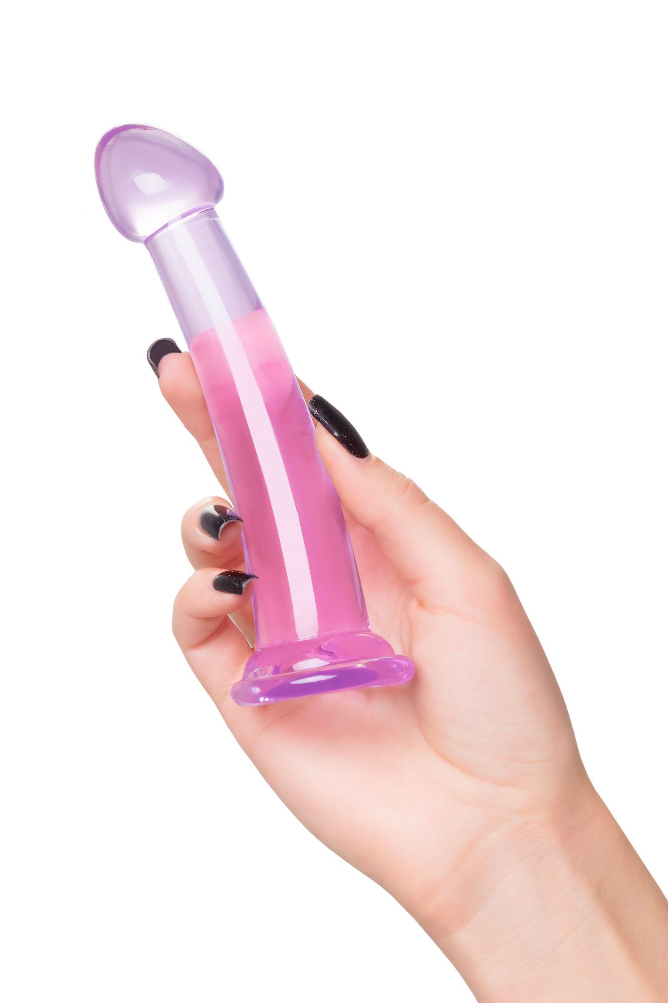 нереалистичный фаллоимитатор jelly dildo s toyfa basic, tpe, фиолетовый, 15,5 см в Симферополе
