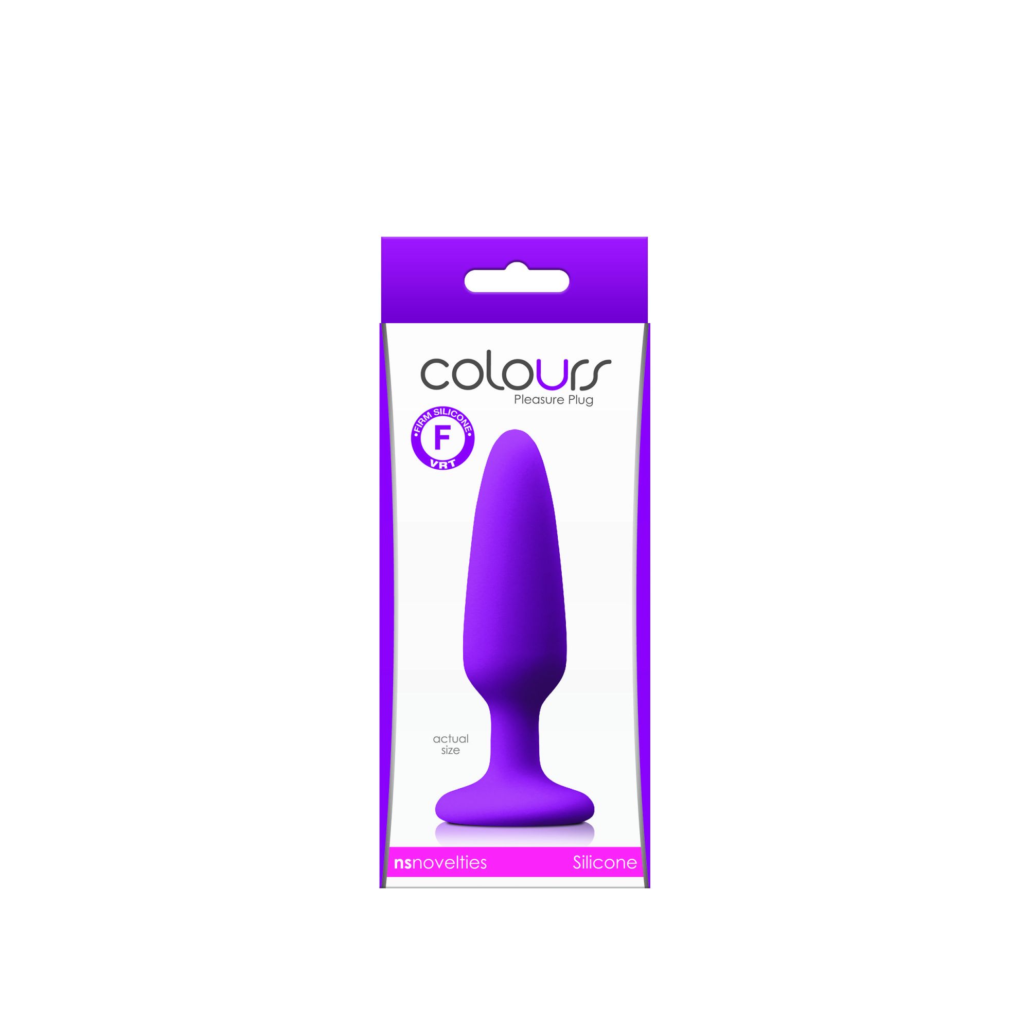 анальная пробка colours pleasures small plug, фиолетовая в Симферополе