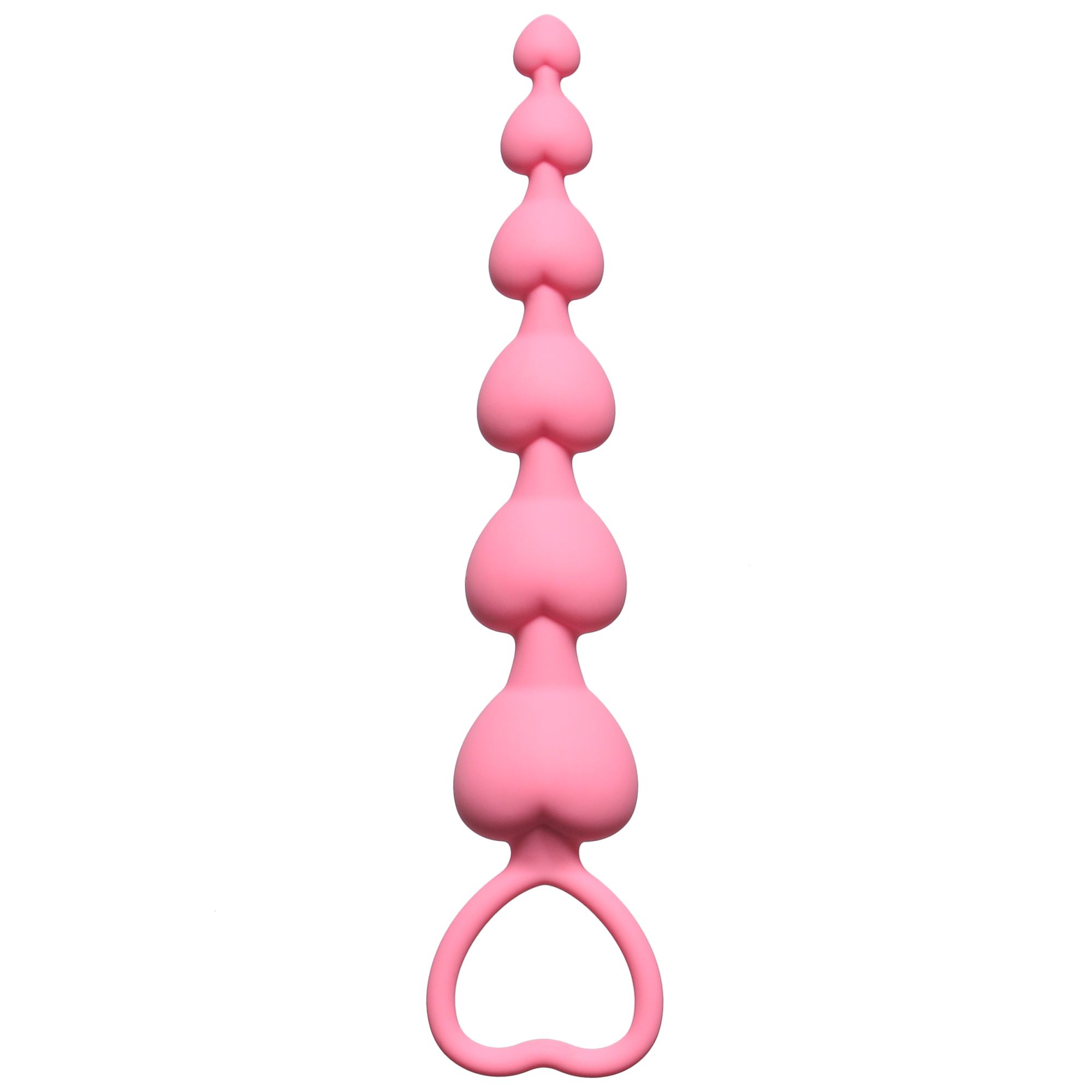 анальная цепочка heart's beads  pink 4101-01lola в Симферополе