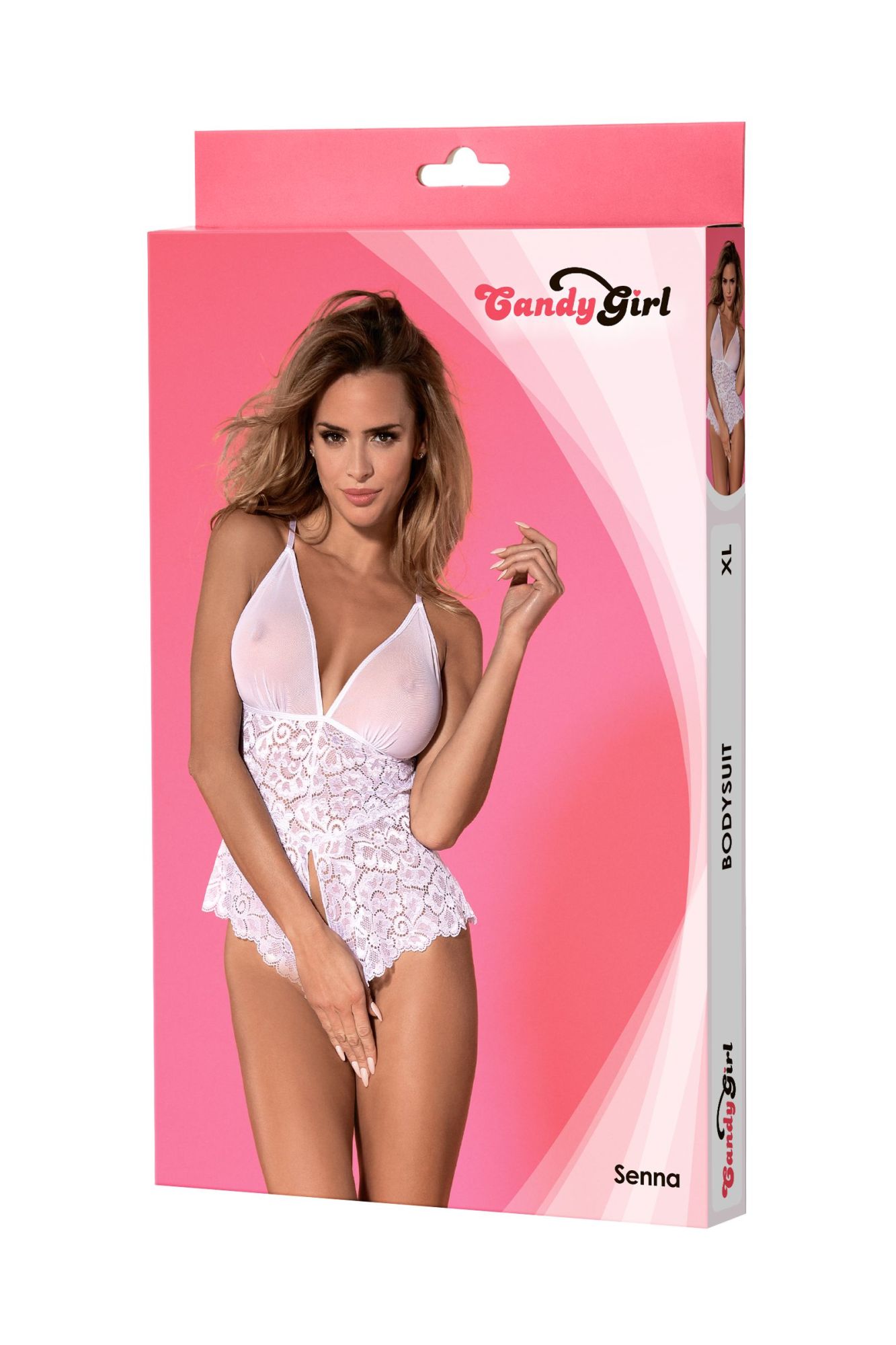 Эротическое боди candy girl senna, белое, xl в Симферополе