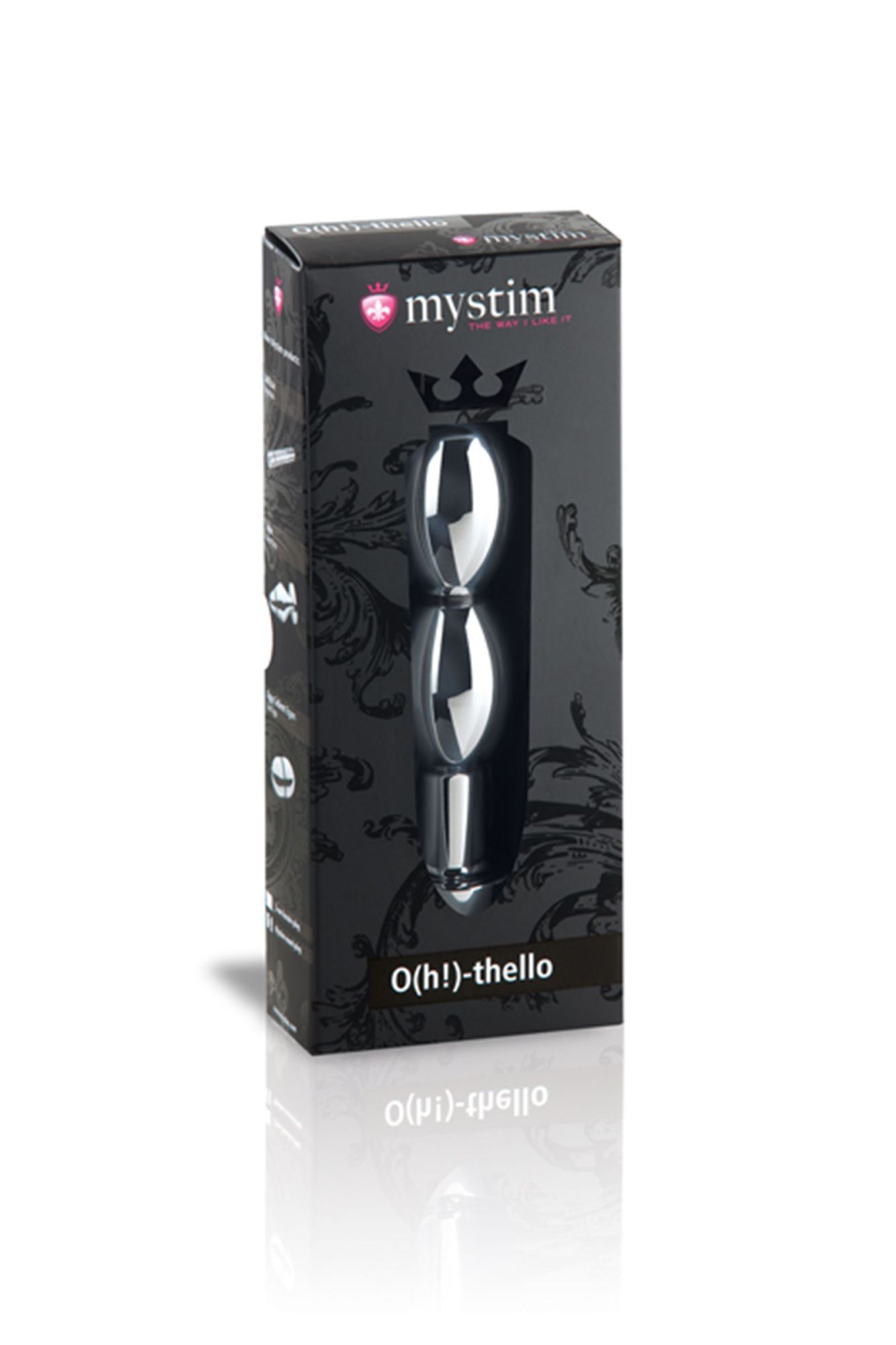 фаллоимитатор mystim o(h!)-thello, электростимуляция, хирургическая сталь, серебряный, 14 см в Симферополе