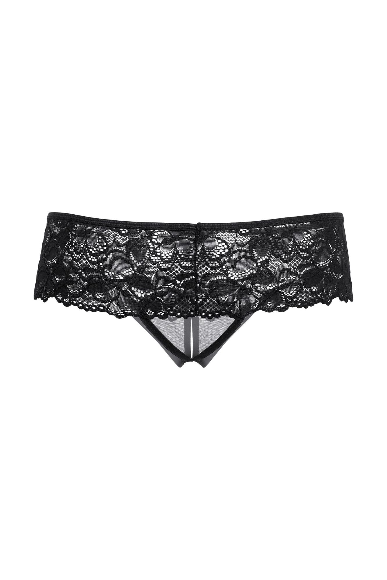 Эротическое шортики открытые кружевные softline collection, черный, m/l в Симферополе