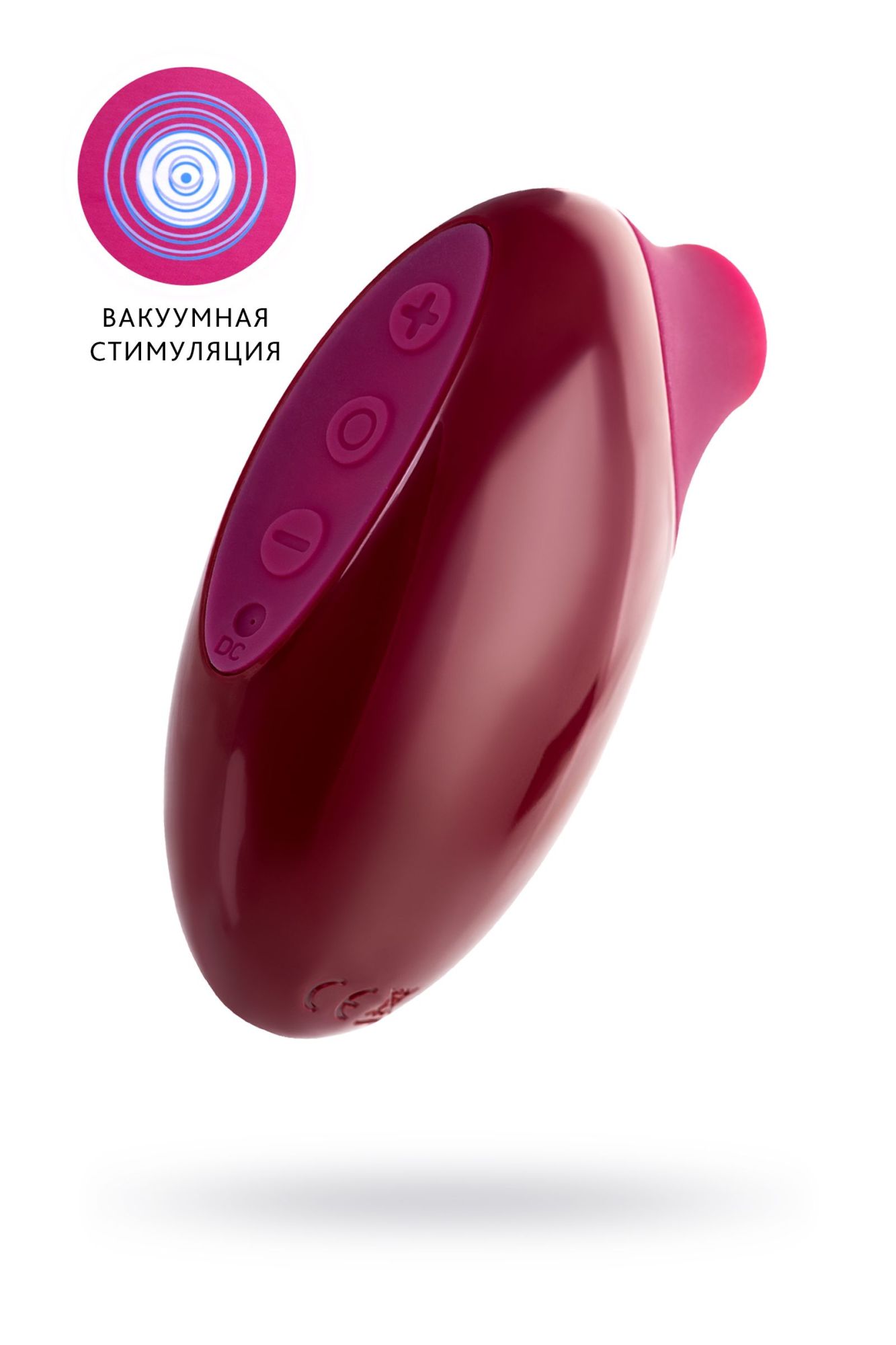 вакуумный стимулятор клитора toyfa a-toys myrty, бордовый, 9,8 см в Симферополе