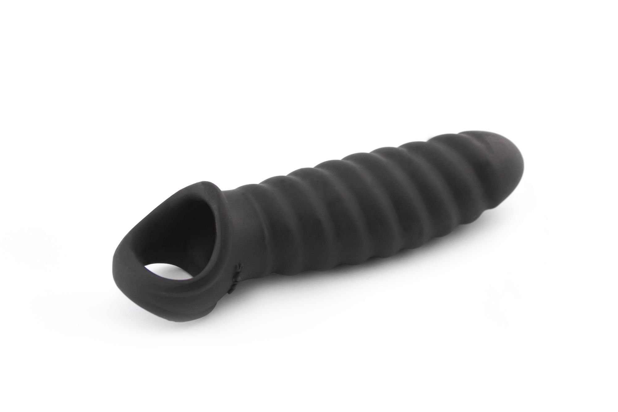 увеличивающая насадка на пенис закрытого типа no.32 - stretchy penis extension - black в Симферополе