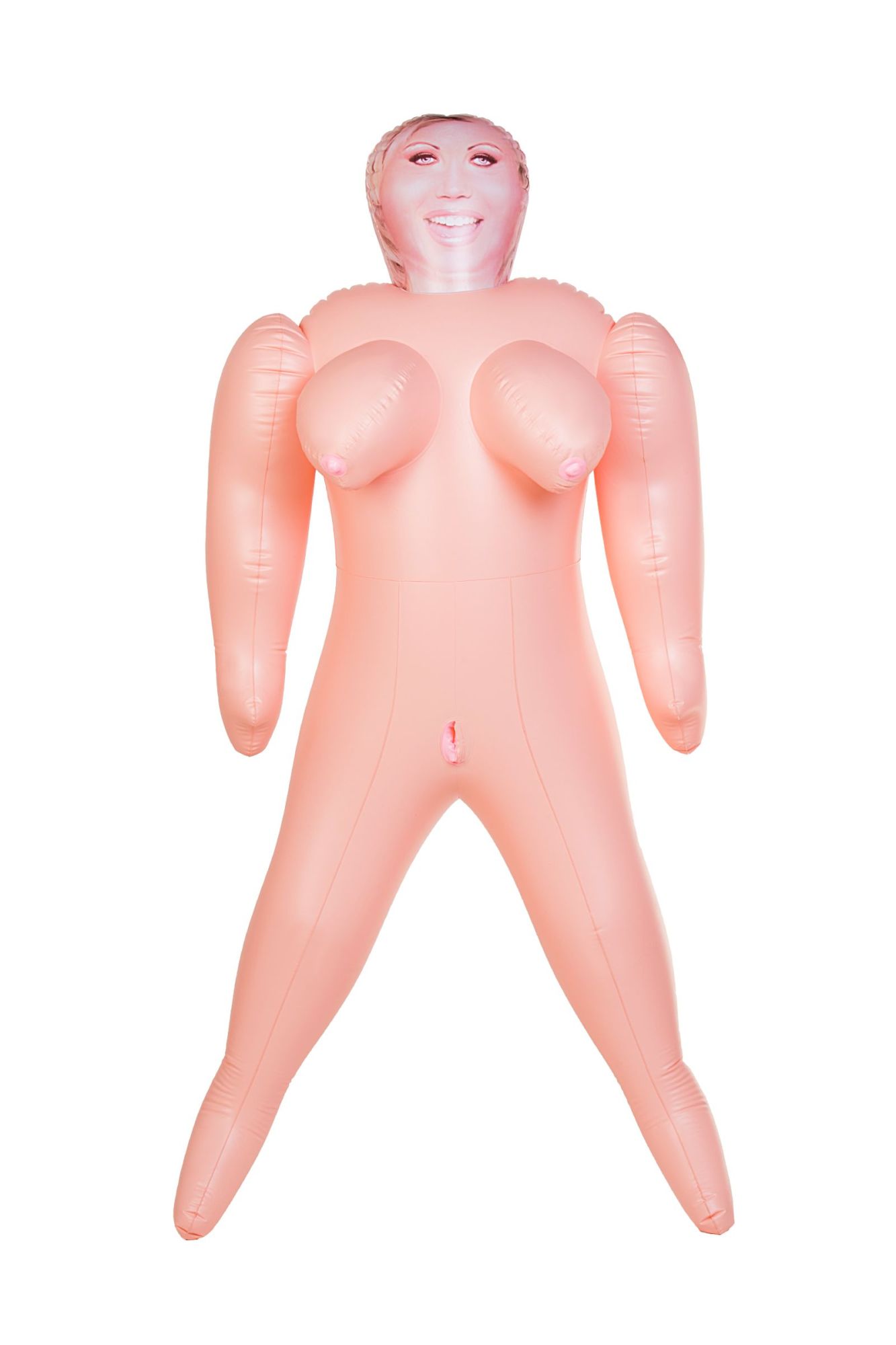 кукла надувная dolls-x by toyfa isabella, толстушка, с двумя отверстиями, блондинка, 160 см в Симферополе