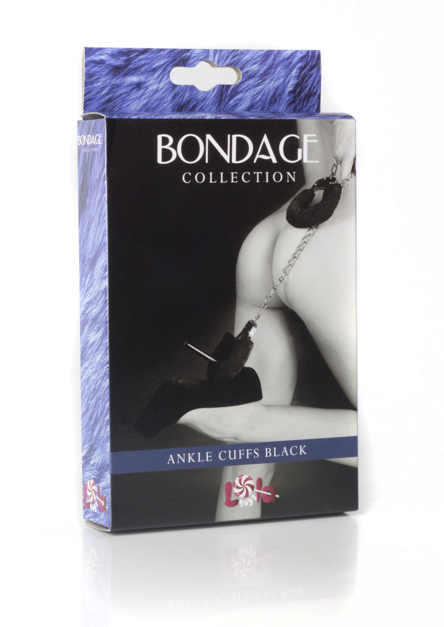 меховые оковы на ноги bondage черные 1020-01lola в Симферополе