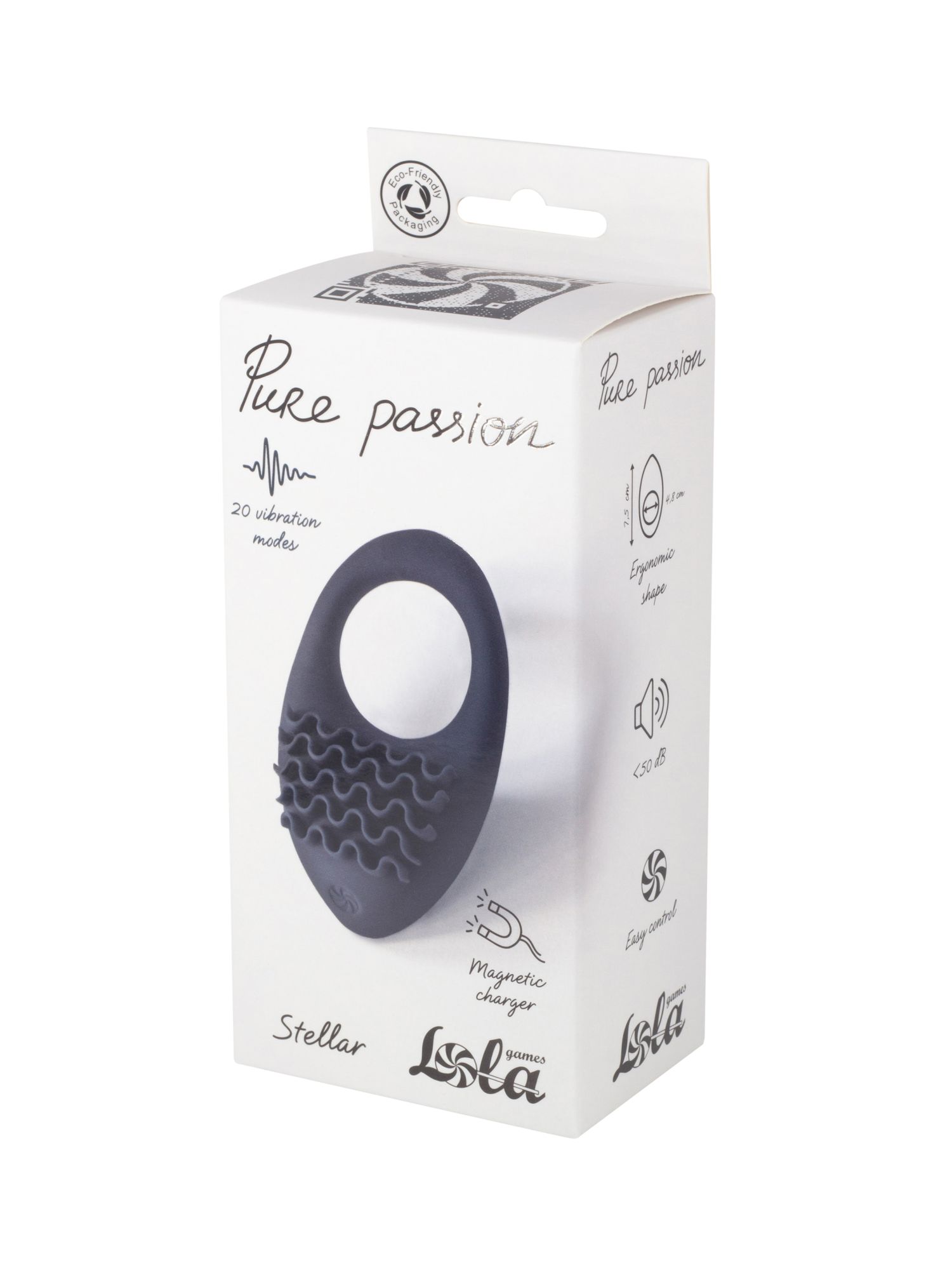перезаряжаемое эрекционное виброкольцо pure passion stellar black 1501-01lola в Симферополе