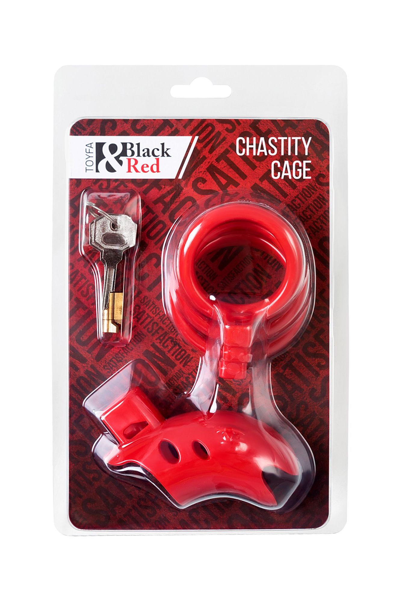 пояс верности мужской black&red by toyfa, abs пластик, красный, 10 см в Симферополе