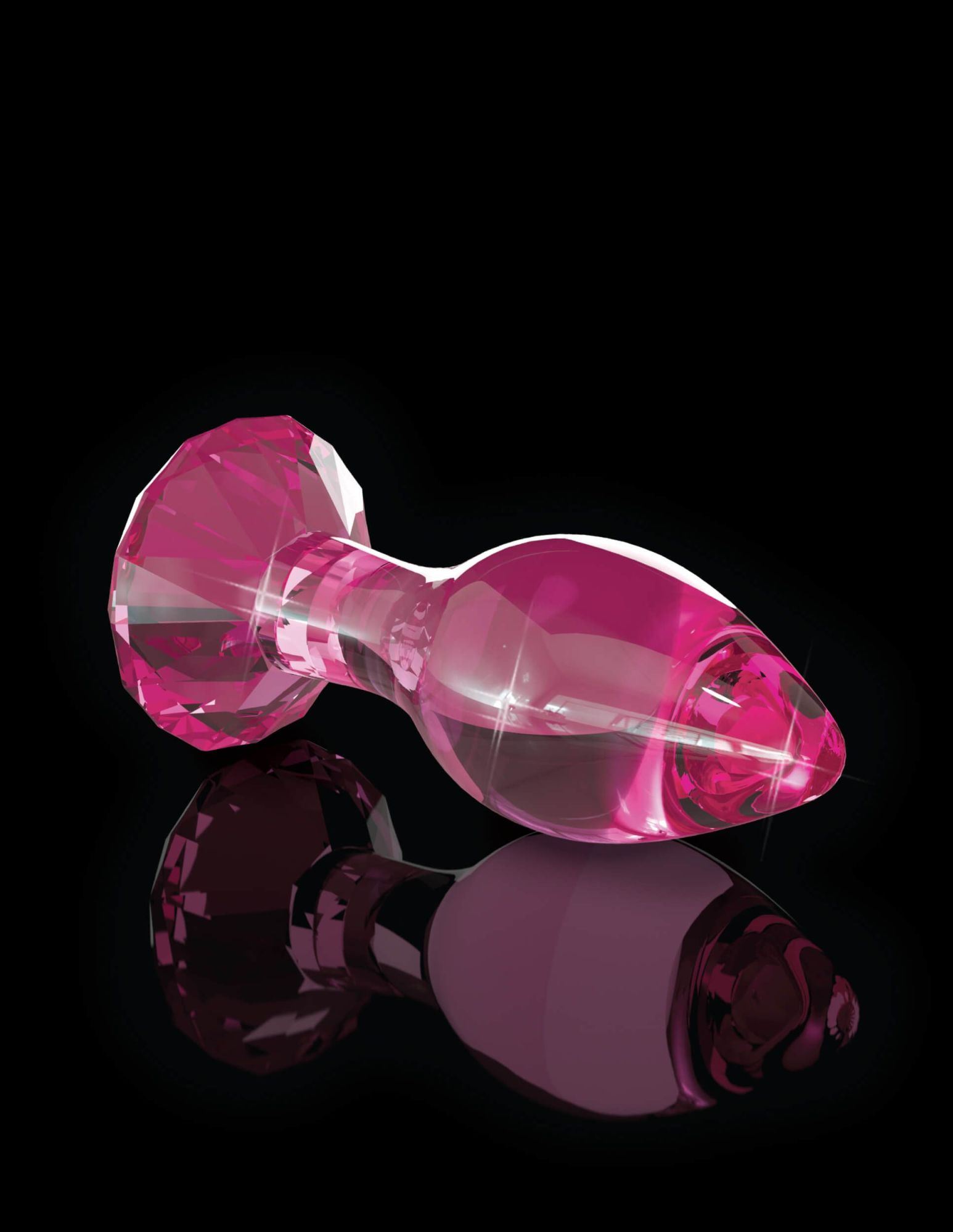 анальная пробка стеклянная pipedream icicles no 79, розовая в Симферополе