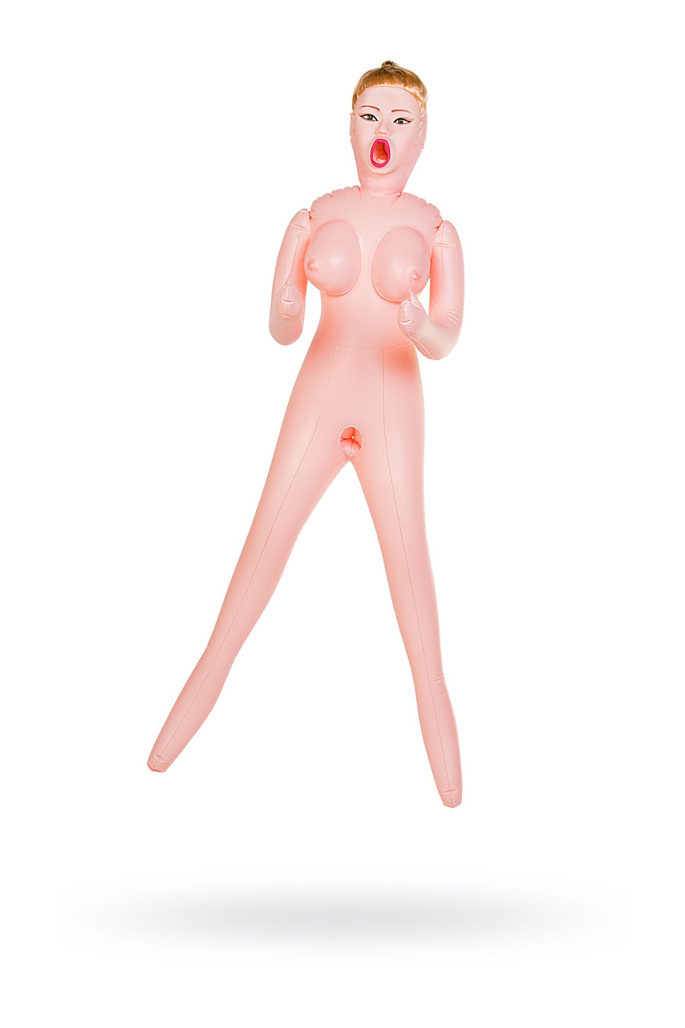 кукла надувная dolls-x by toyfa hannah, блондинка, с тремя отверстиями, кибер вставка: вагина в Симферополе