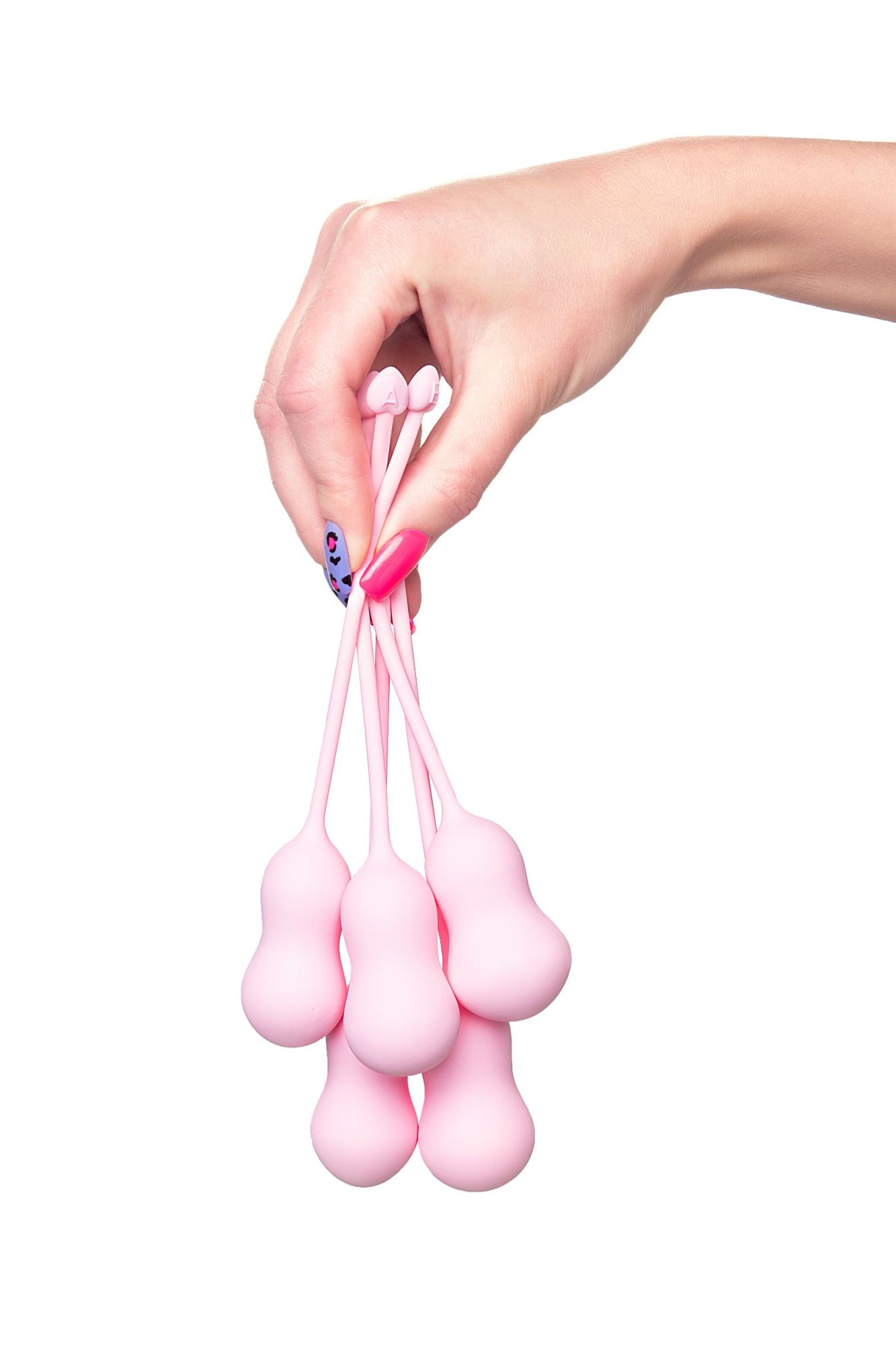 набор вагинальных шариков flovetta by toyfa tulips, силикон, розовый, 5,3 см в Симферополе