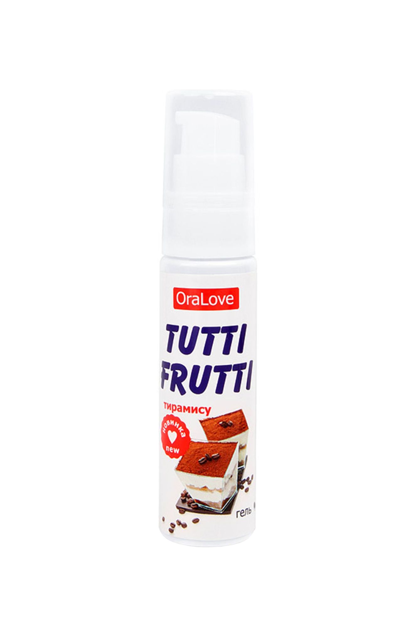 съедобная гель-смазка tutti-frutti для орального секса со вкусом тирамису 30г в Симферополе