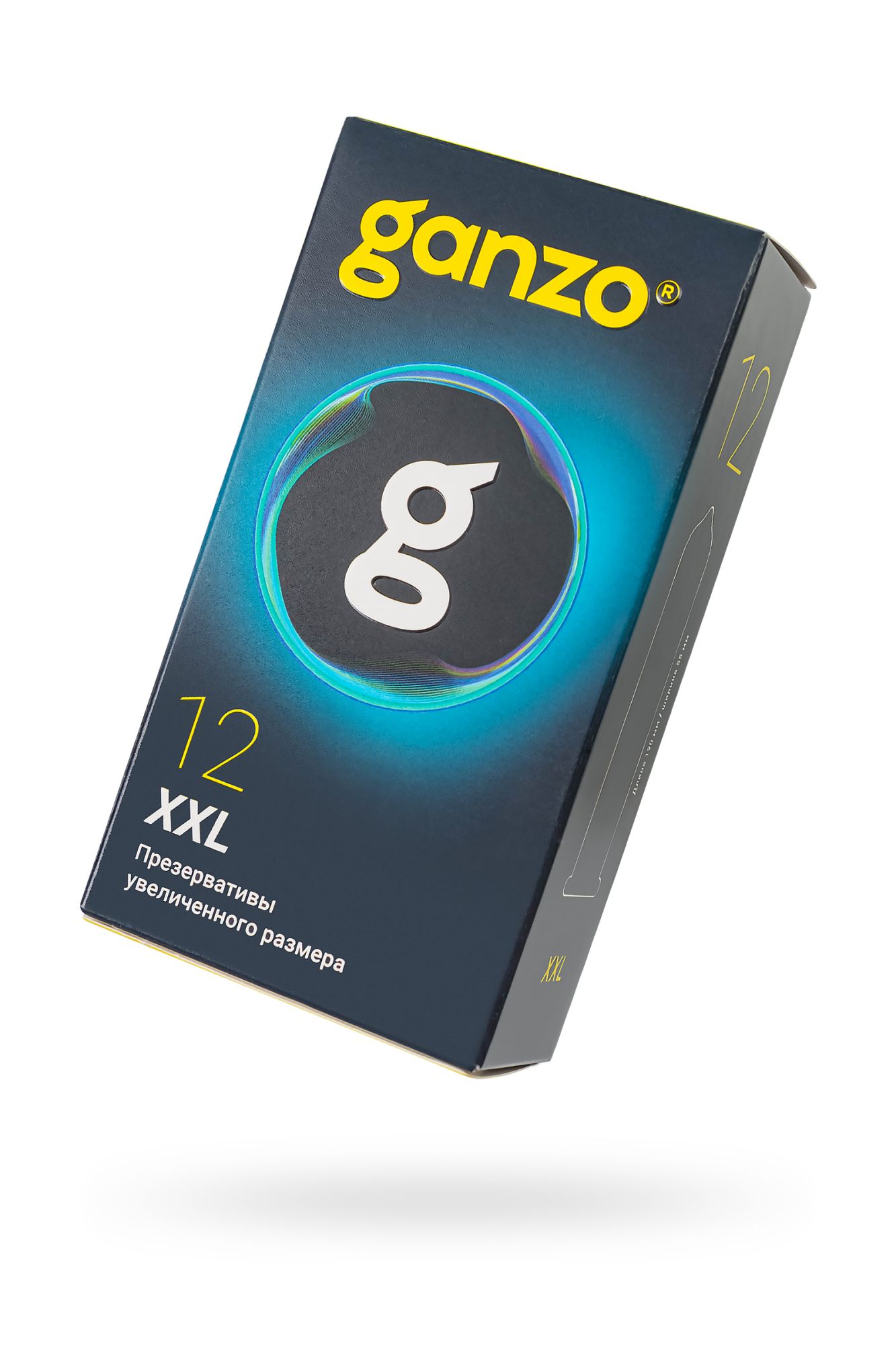 презервативы  ganzo xxl увеличенные, латекс, 19 см, 5,5 см, 12 шт. в Симферополе