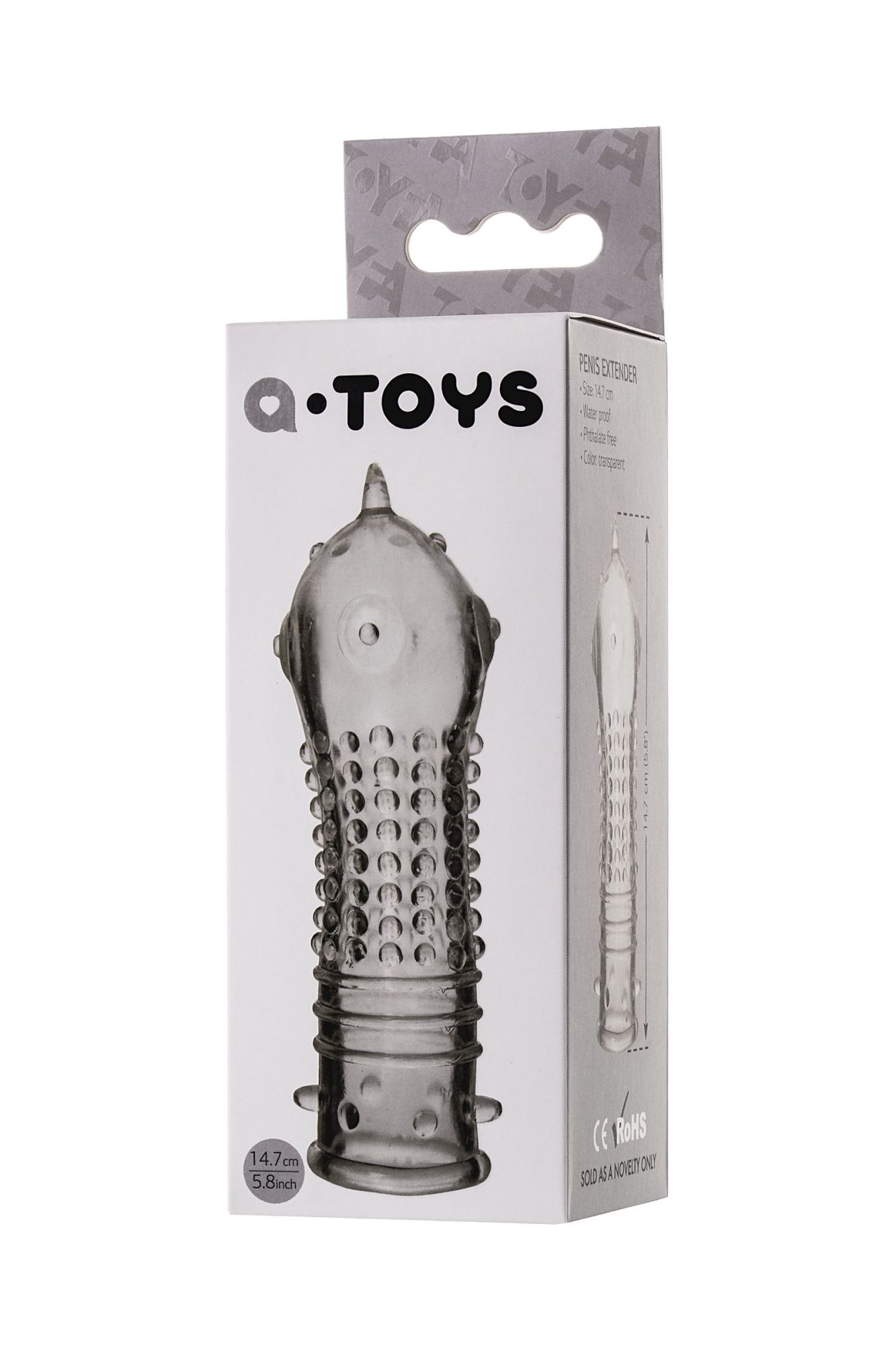 насадка на пенис toyfa a-toys, tpr, прозрачный, 14,7 см в Симферополе