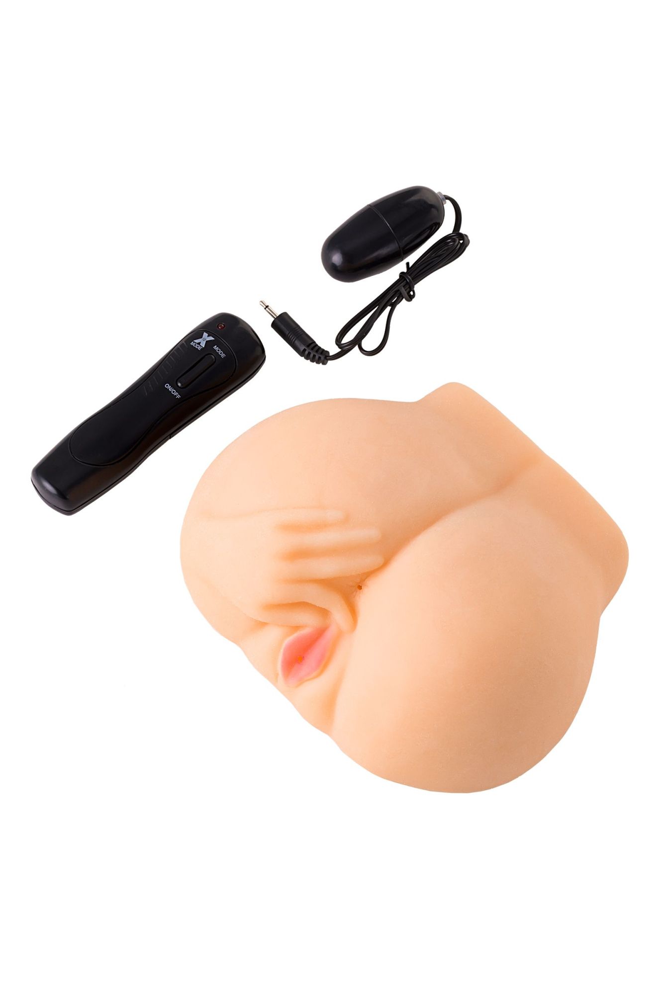 мастурбатор реалистичный toyfa juicy pussy chantal с вибрацией, вагина и анус, tpr, телесный, 14,5 с в Симферополе